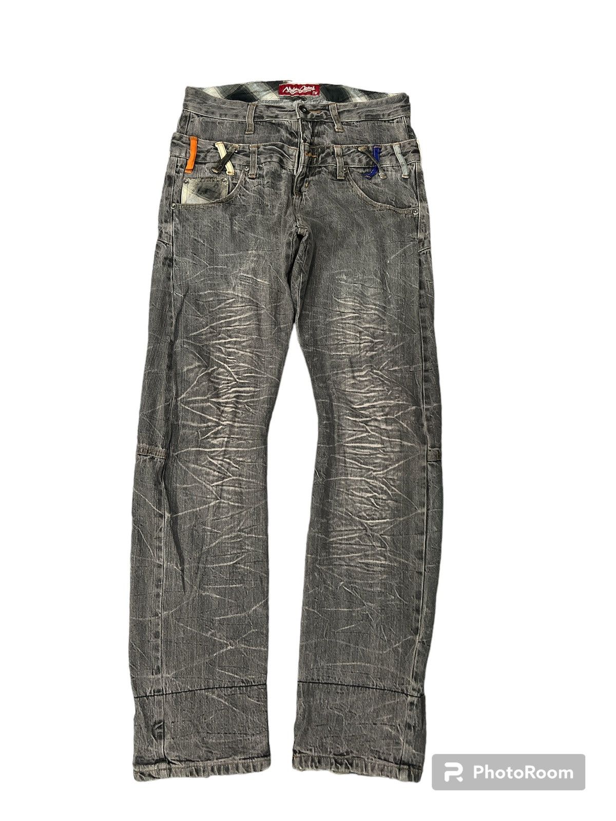 Other DOUBLE WAIST🔥NYLAUS JEANS DISTRESSED DENIM PANT Size US 29 - 2 Thumbnail