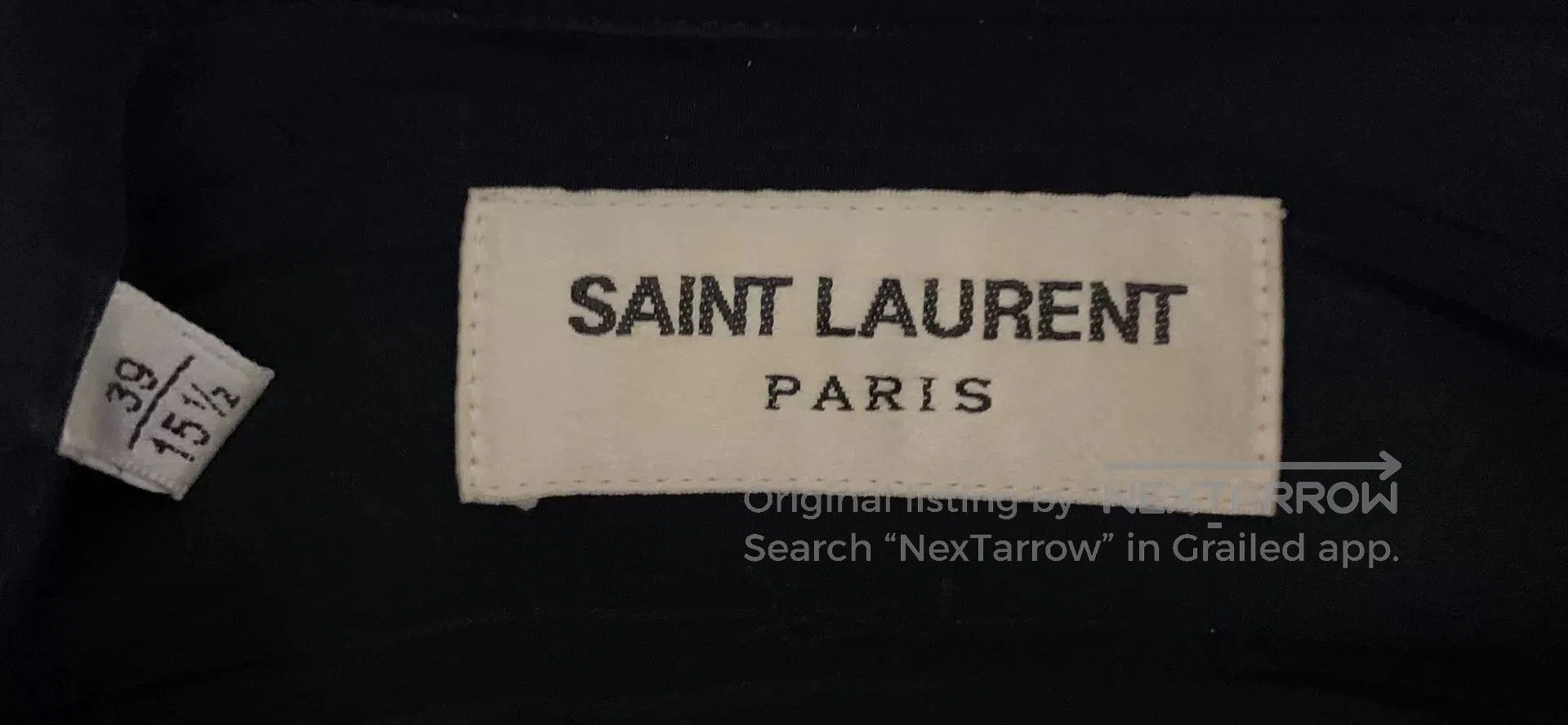 Saint Laurent Paris Saint Laurent Black Silk Striped Shirt. Size US M / EU 48-50 / 2 - 3 Thumbnail