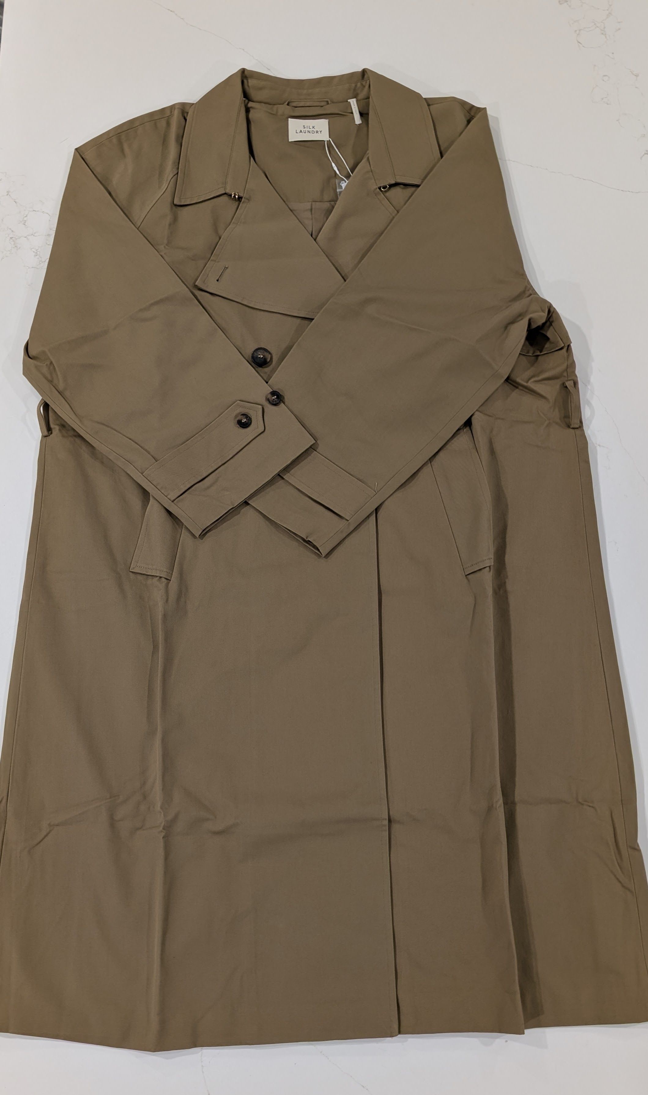 Silk Laundry Silk Laundry The Italian Trench Coat Womens L Size L / US 10 / IT 46 - 3 Thumbnail