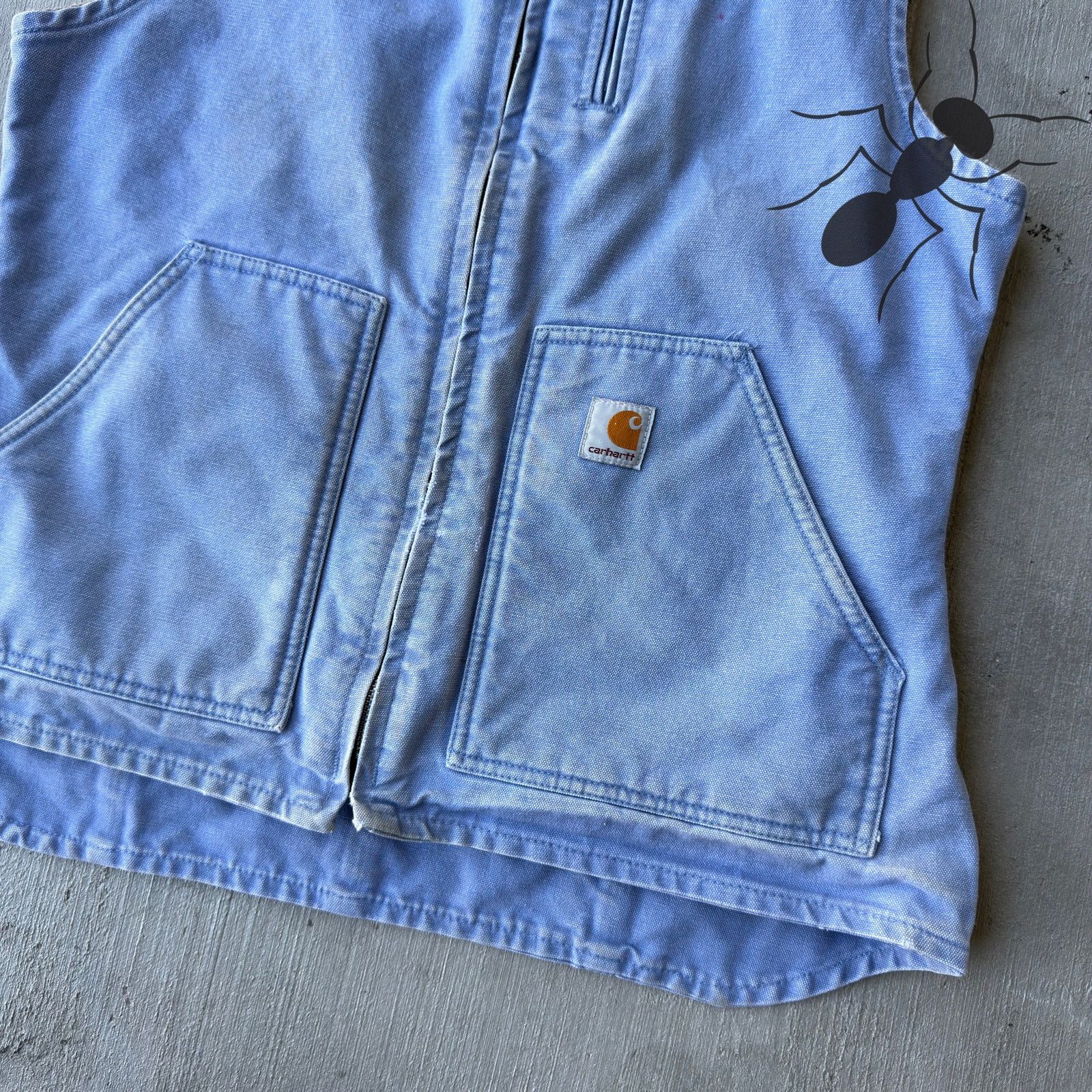 Carhartt × Vintage Carhartt WOMENS WV001 CUB light blue work wear vest Size US M / EU 48-50 / 2 - 2 Thumbnail