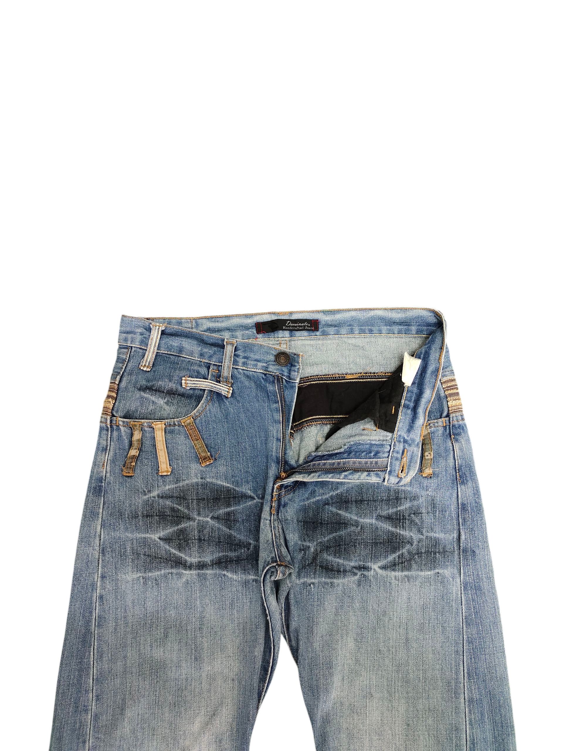 Kapital Japanese Brand Dominate Double Waist Clawmark Denim Jeans Size US 30 / EU 46 - 9 Thumbnail