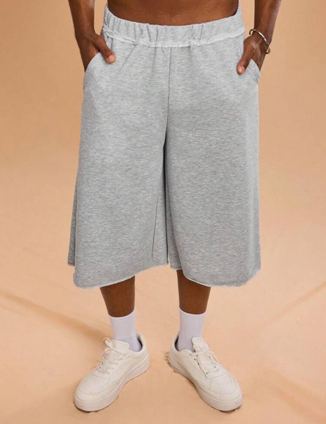 Japanese Brand Furuya x Etou Raw Edge Y2K Drip drill prison shorts Size US 37 - 4 Thumbnail