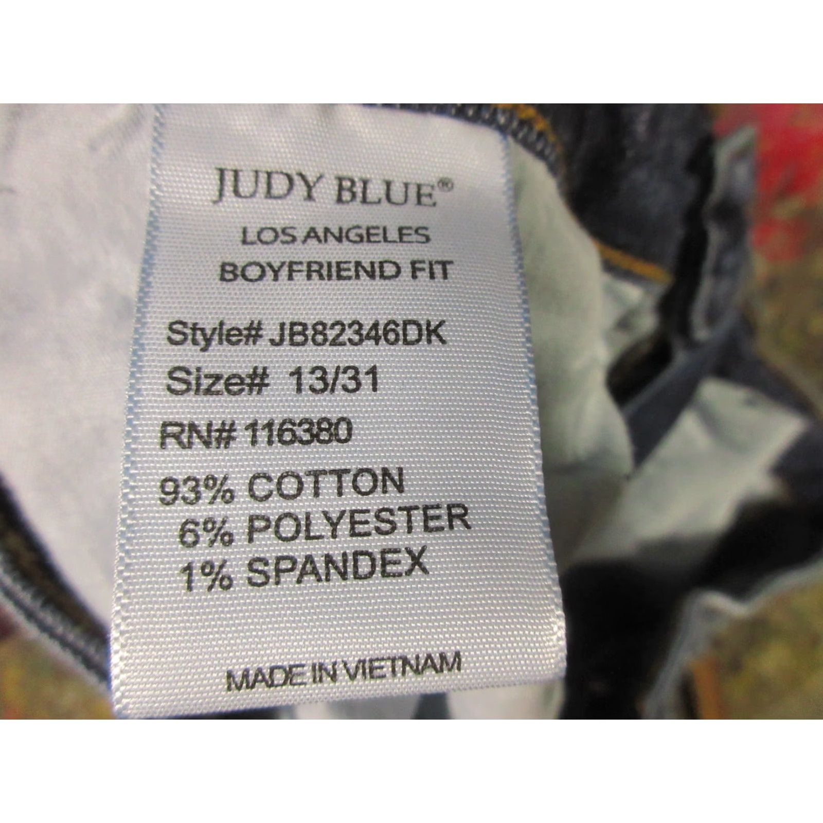 Denime Judy Blue Jeans Womens Boyfriend Fit 30x30 Denim Distressed Stretch Medium Wash Bleach Spots 5-Pocket Cuffed Button Zip Casual Size 30" / US 8 / IT 44 - 5 Thumbnail