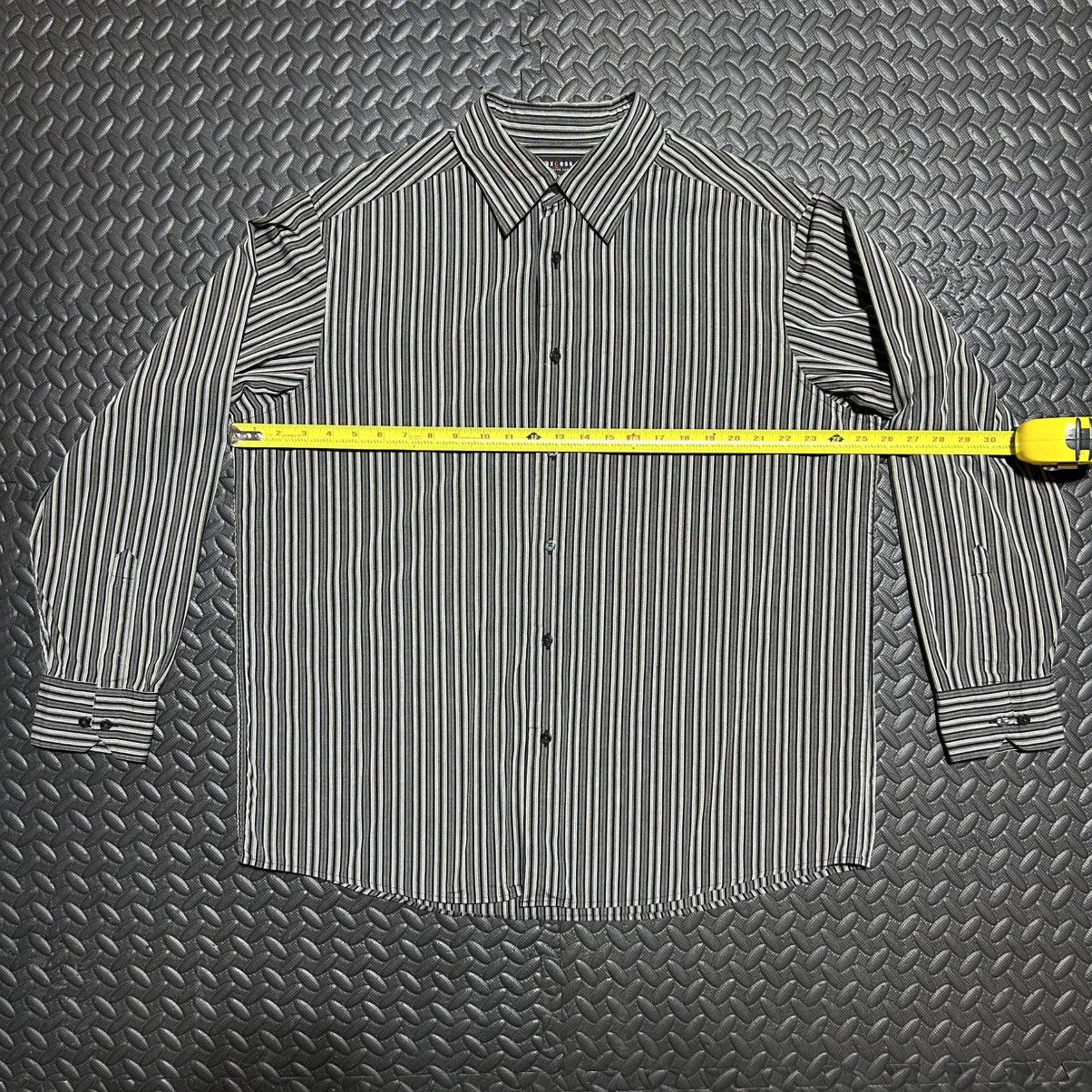 Other Axcess Claiborne Button Down Dress Shirt Striped Black XL Size US XL / EU 56 / 4 - 5 Thumbnail