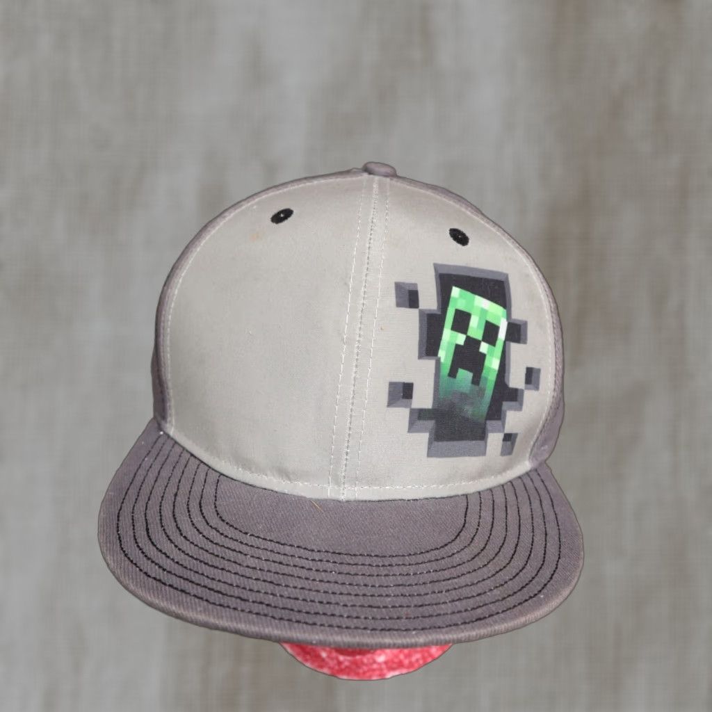 Vintage Minecraft Hat Ball Cap Gray Adult Adjustable Mens Size ONE SIZE - 1 Thumbnail