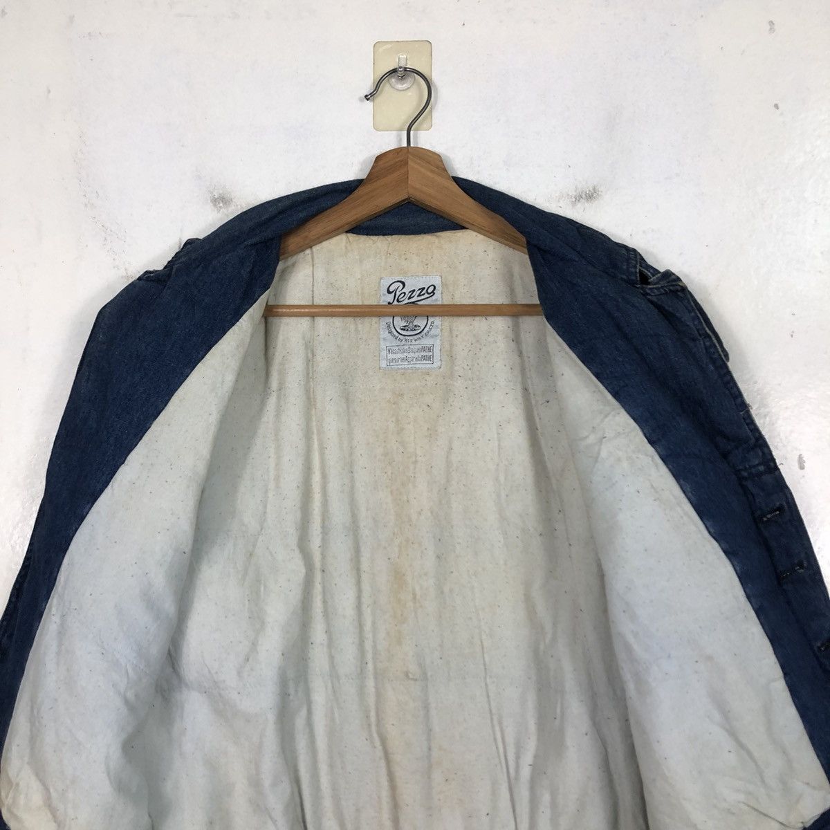 Issey Miyake 📌Vintage Denim Bomber Jacket Pezzo Bondage Blanket Size US M / EU 48-50 / 2 - 16 Thumbnail