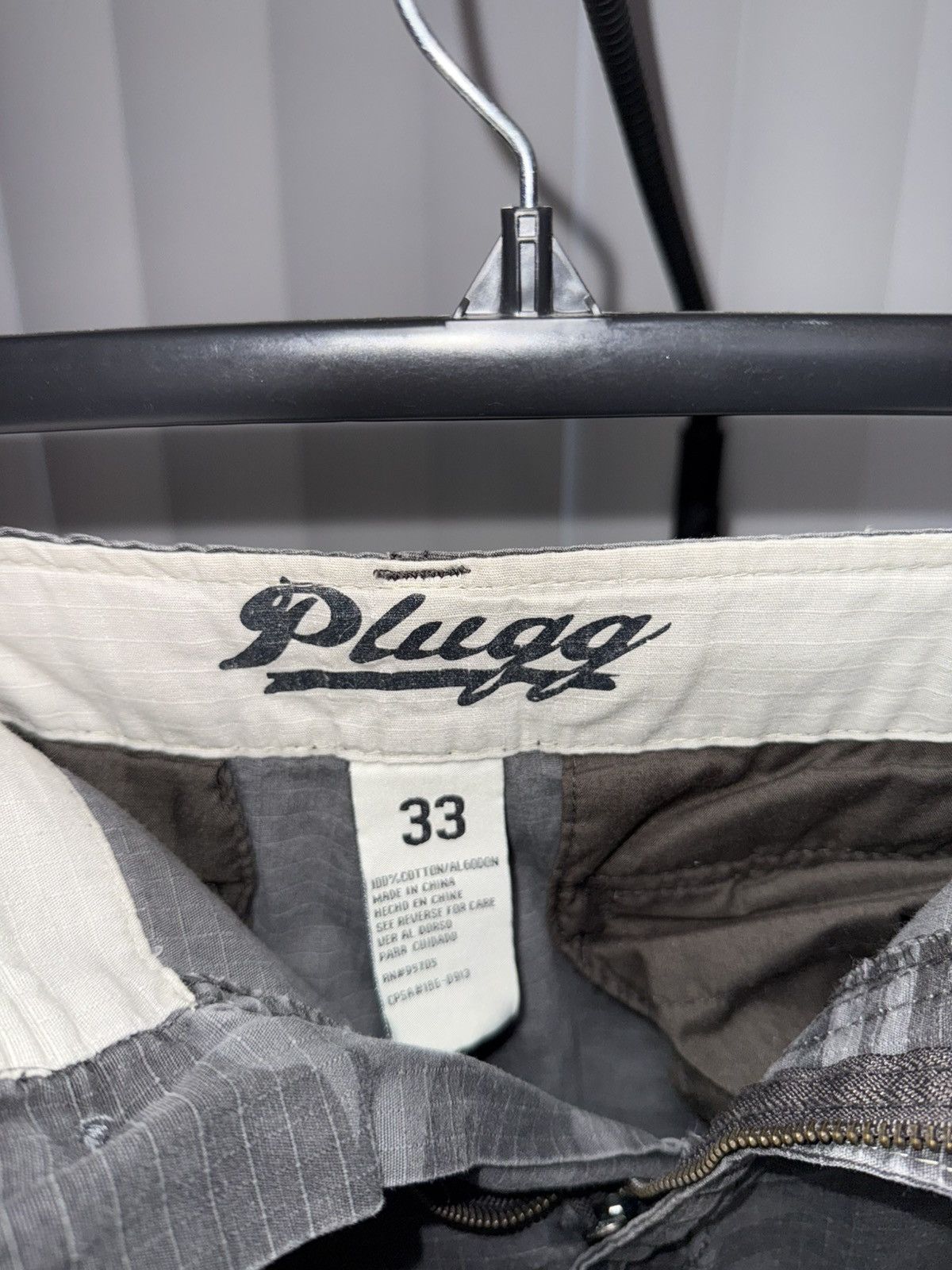 Other Plugg Cargo Shorts Grey Camo (Size 33) Size US 33 - 3 Thumbnail