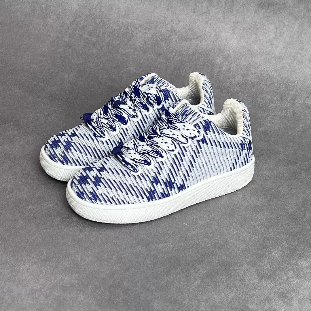 Burberry Burberry Casual Plaid Blue Lowtop Sneakers 8 Men Size US 8 / EU 41 - 1 Thumbnail
