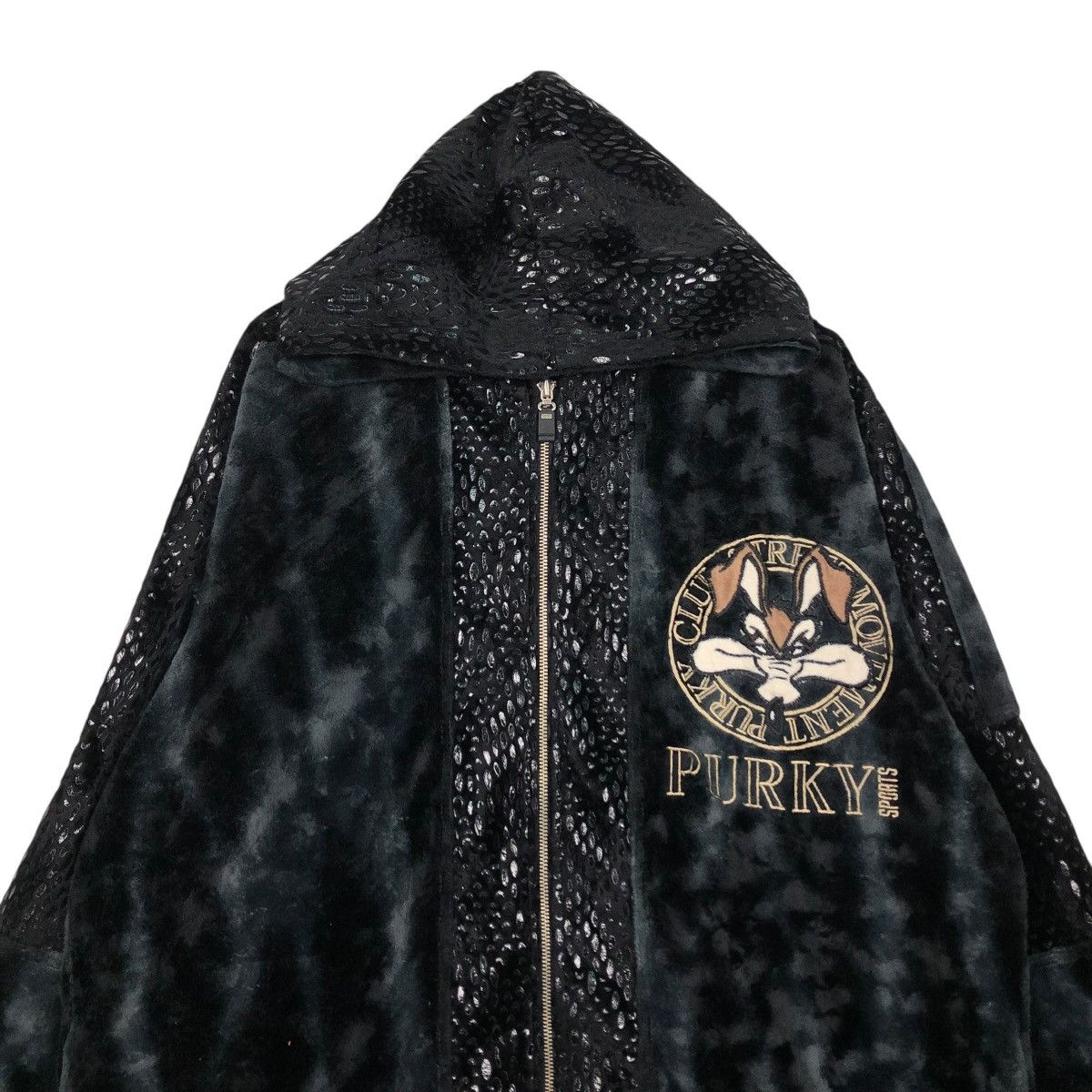 Cartoon Network 🔥VINTAGE OVERSIZE JACKET CARTOON PURKY RICH BLACK BIG LOGO Size US M / EU 48-50 / 2 - 5 Thumbnail