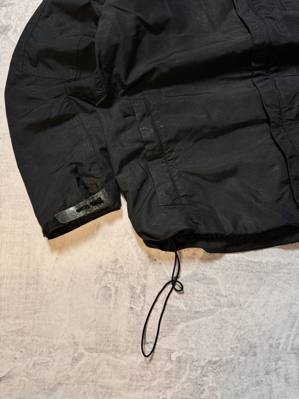Nike × Vintage 00s Nike Vintage Airmax Nylon Oversize Drill Hooded Jacket Size US L / EU 52-54 / 3 - 3 Thumbnail