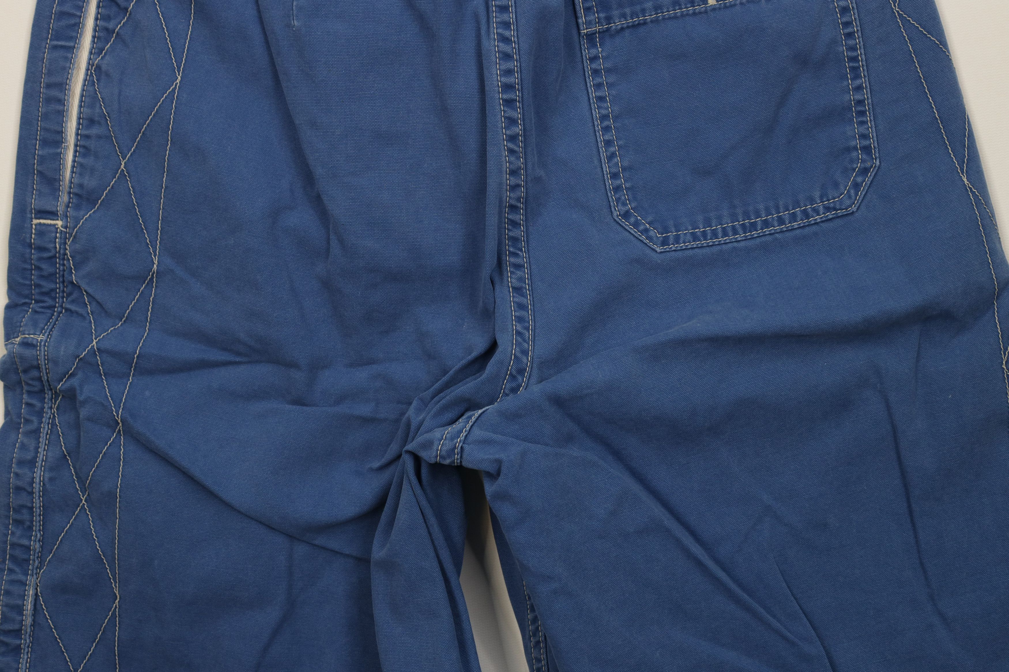 Polo Ralph Lauren Vintage 90s Ralph Lauren Spell Button Fly Canvas Shorts Blue Size US 30 / EU 46 - 14 Thumbnail