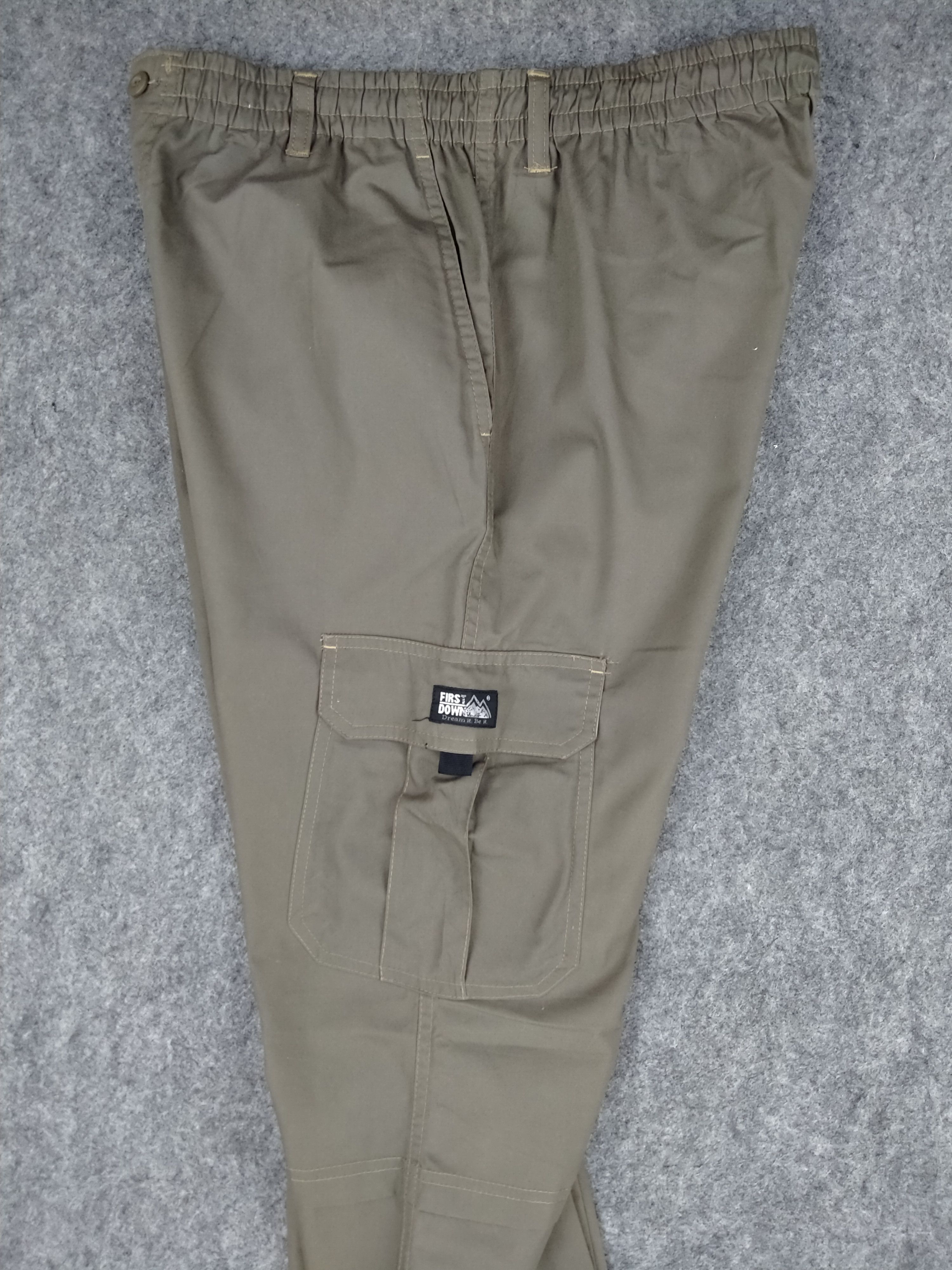 Japanese Brand Elastic/Drawstring Waist Cargo Pants 31x28.5 -CP124 Size US 31 - 3 Thumbnail