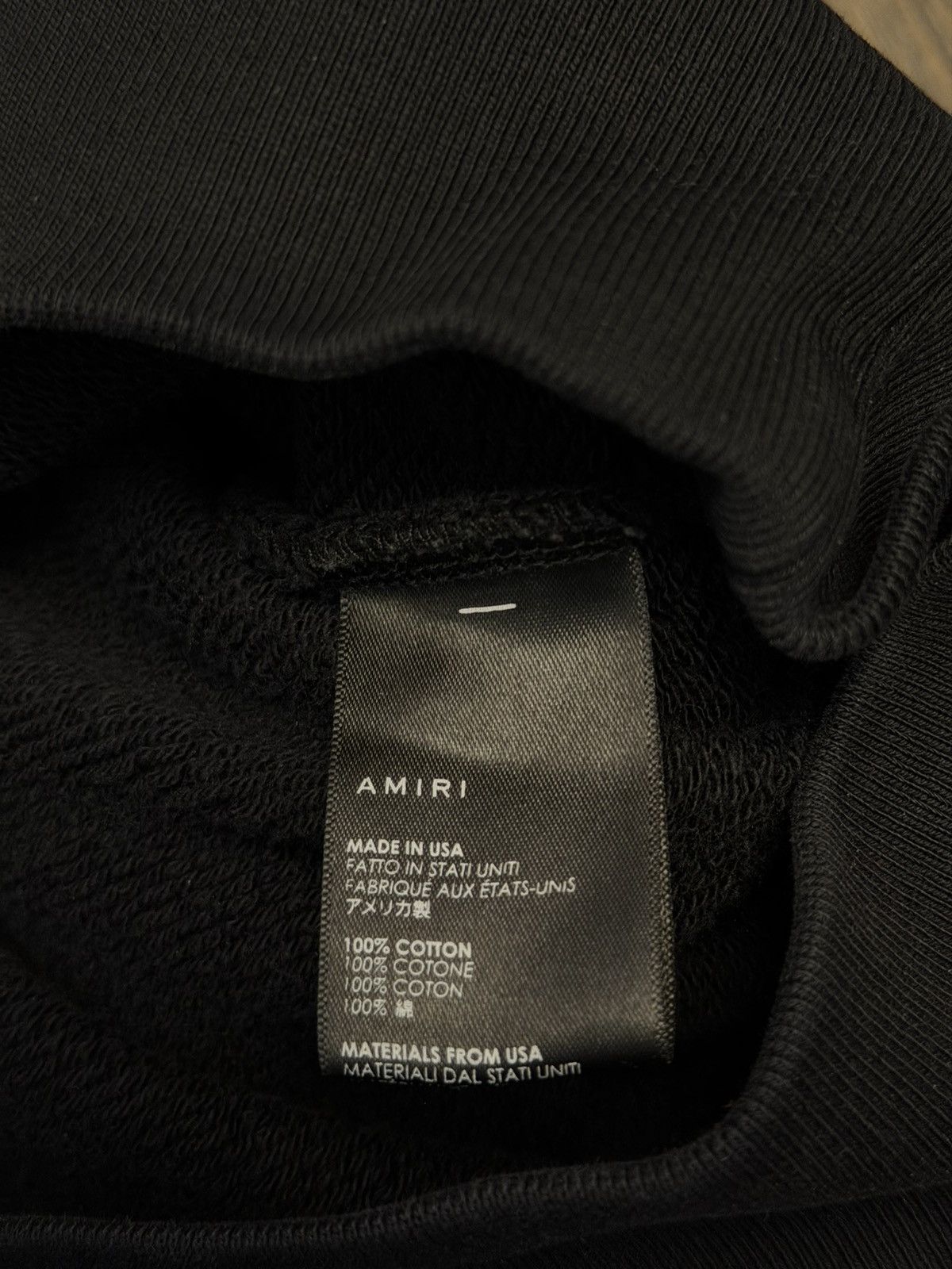 Amiri Amiri Black Logo Hoodie Size US L / EU 52-54 / 3 - 4 Thumbnail