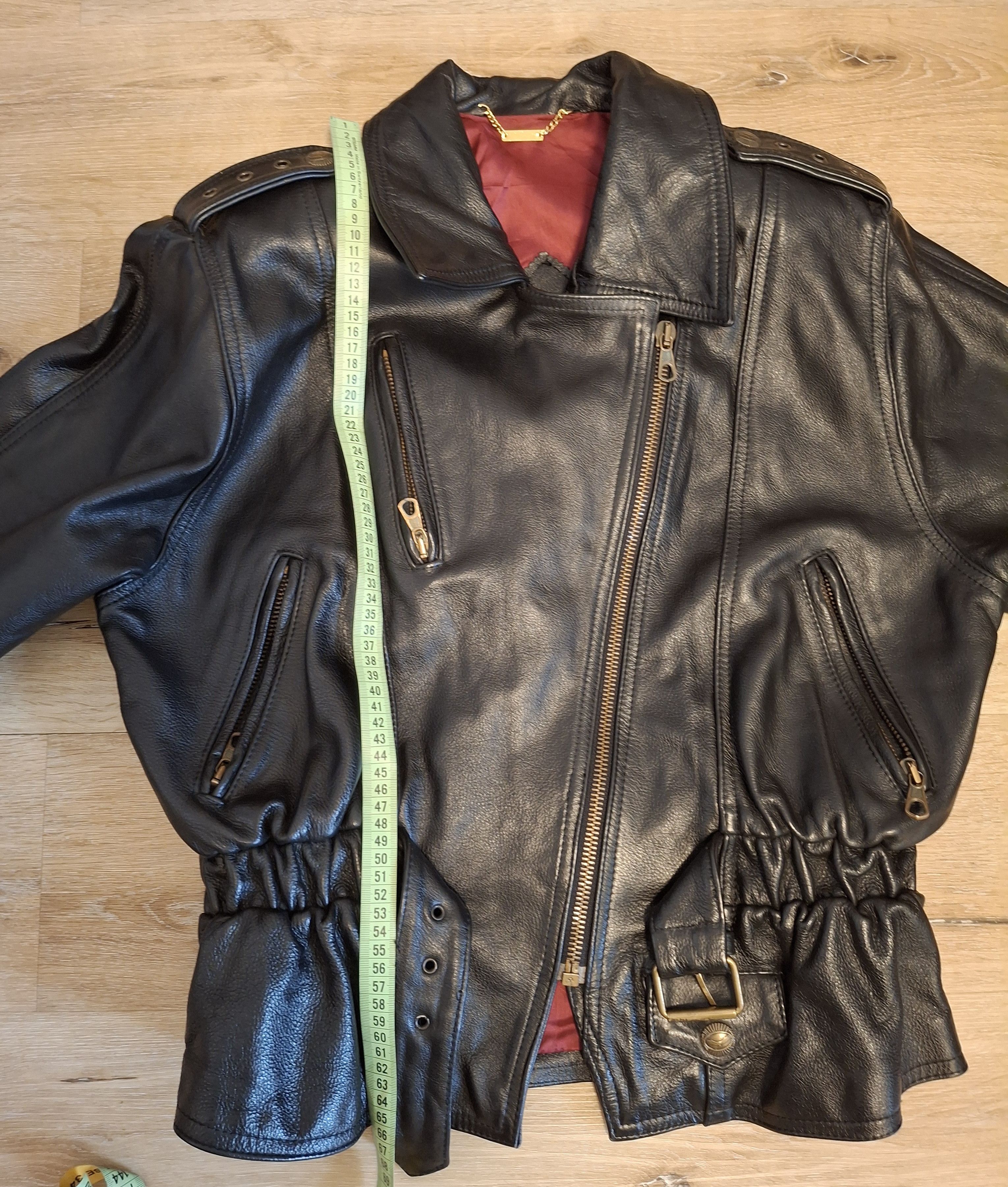 Vintage Vintage Black Leather Moto Jacket Size M / US 6-8 / IT 42-44 - 17 Thumbnail