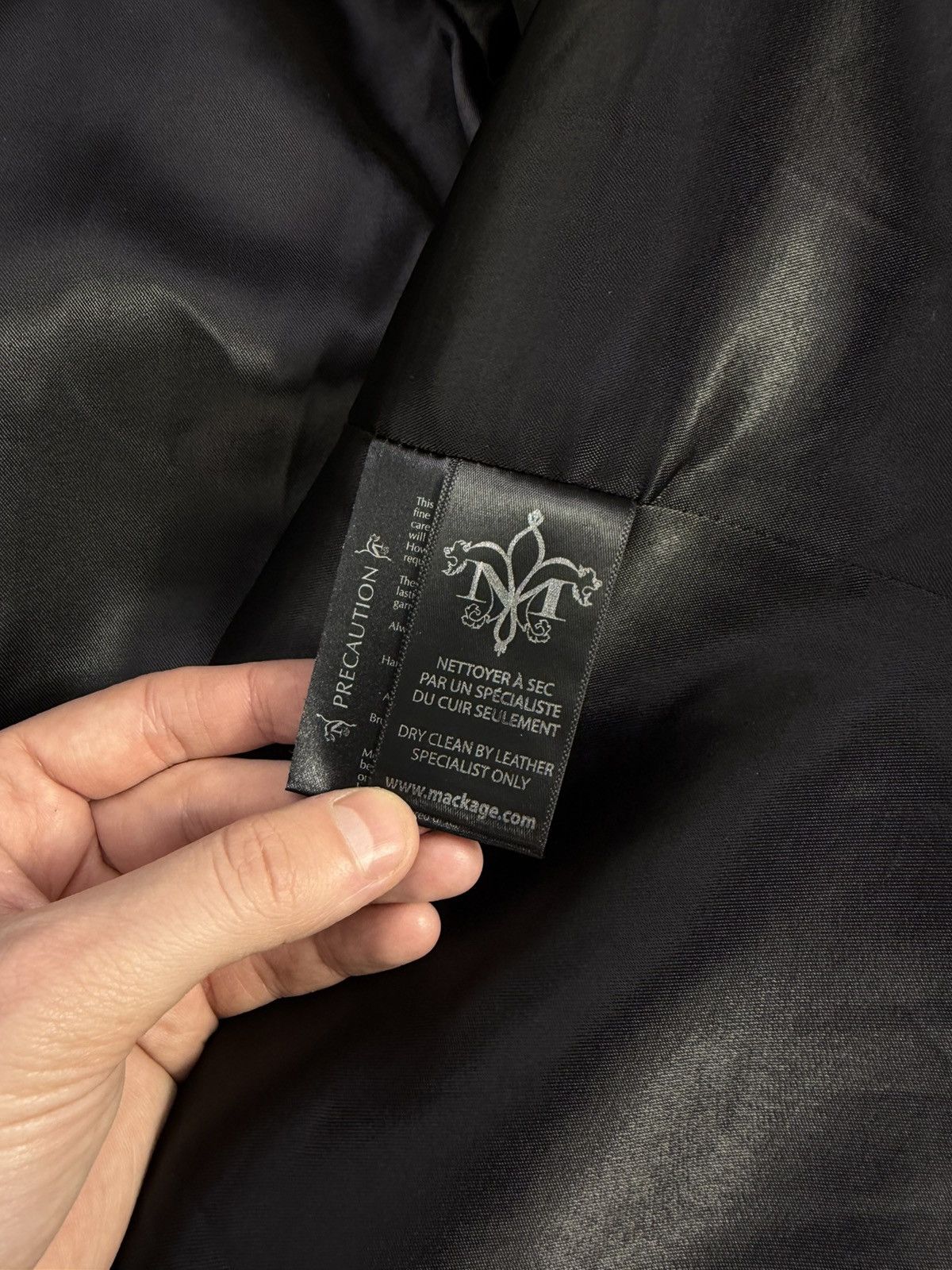 Mackage Mackage Black cashemere wool leather Coat jacket Modern Size M / US 6-8 / IT 42-44 - 16 Thumbnail
