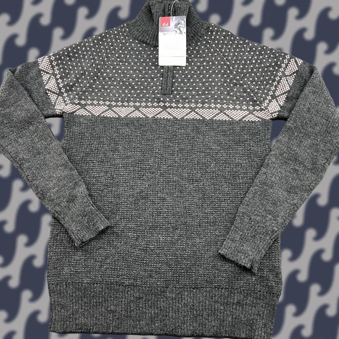 Vintage ULVANG Norway Womens Sweater Small 100% Wool Gamvik Gray 1/4 Zip Turtle Neck Pullover Knit Casual, Travel, Workwear Womens Size S / US 4 / IT 40 - 1 Thumbnail