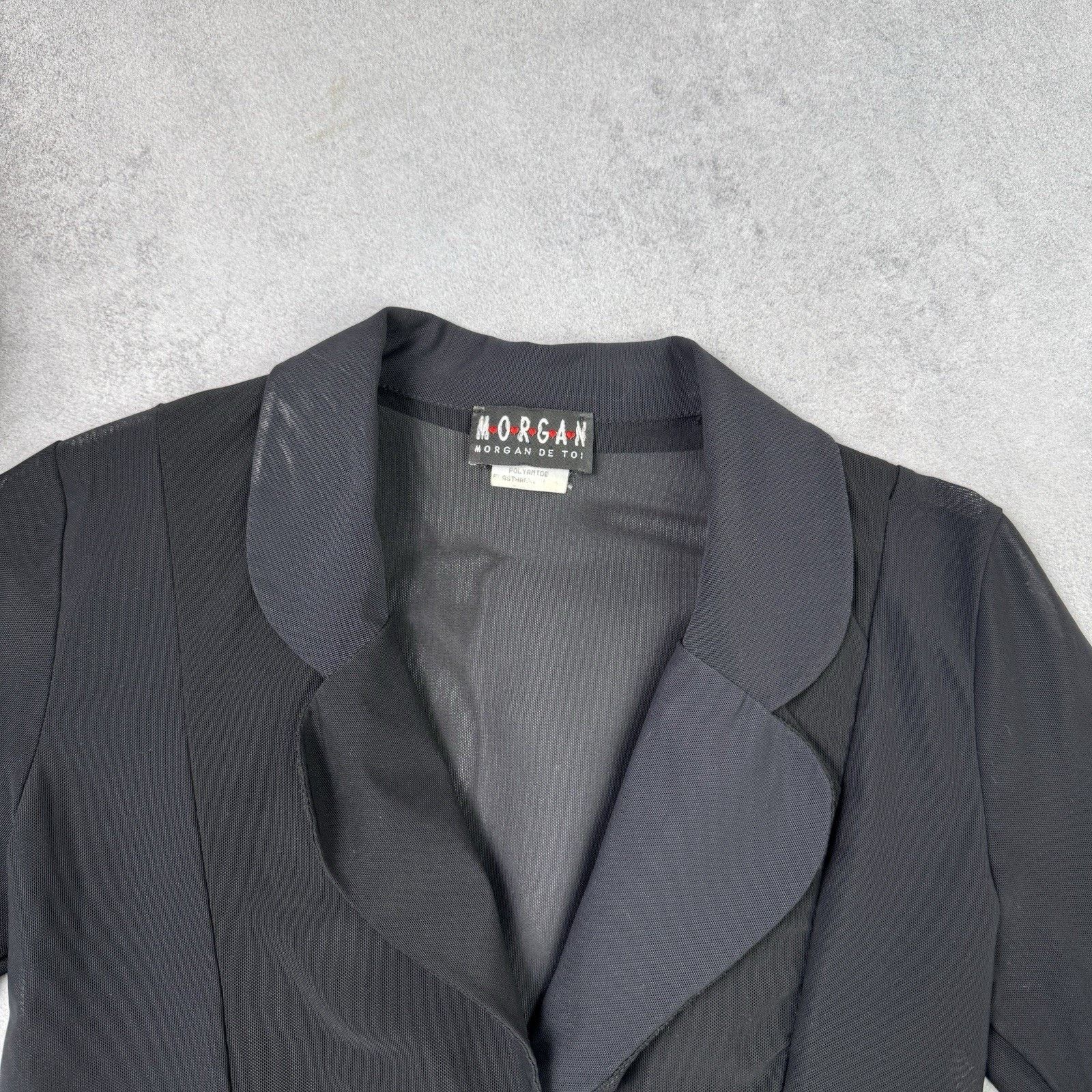 Morgan De Toi Morgan De Toi Women Light Jacket Blazer Black Avant Gard Size S / US 4 / IT 40 - 4 Thumbnail