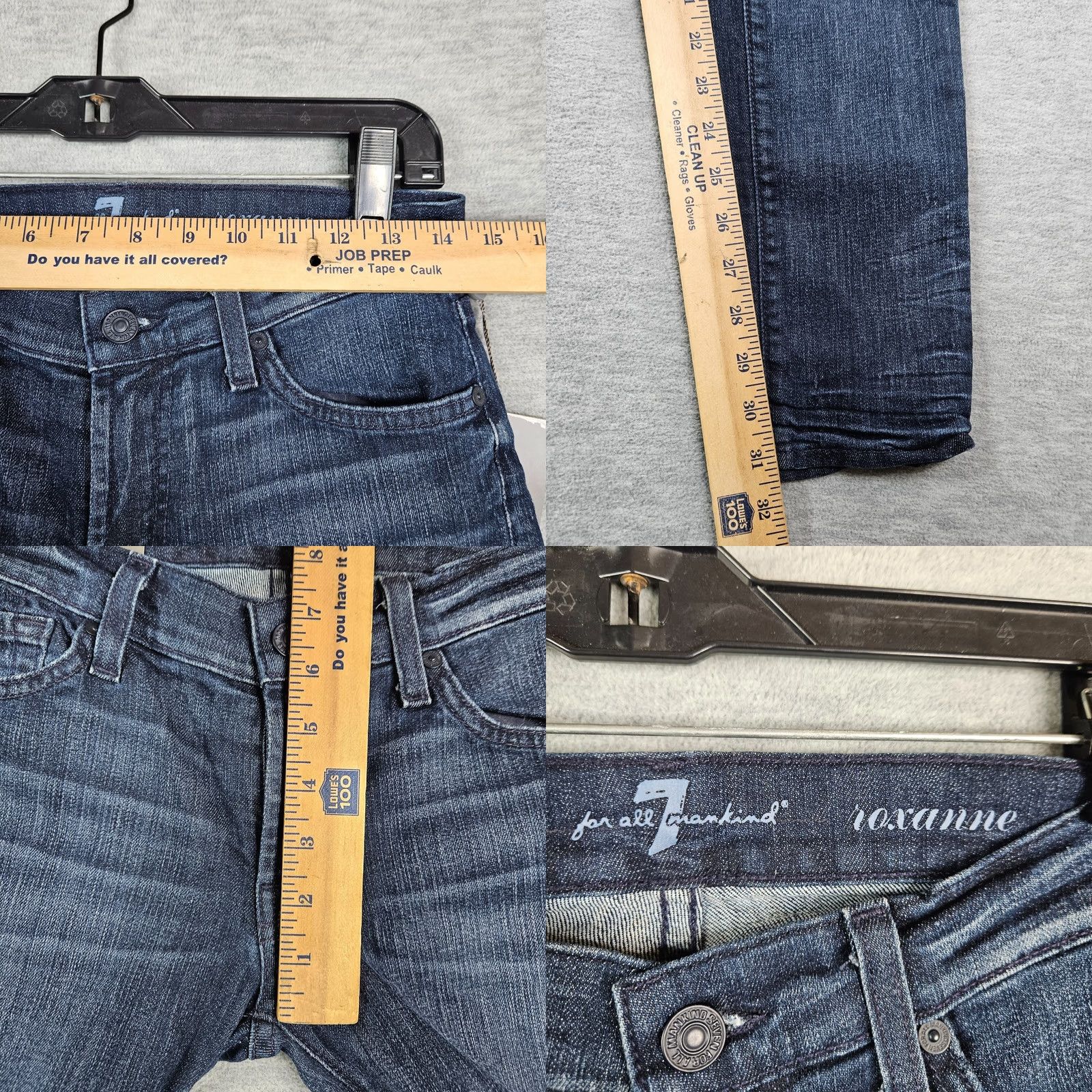 7 For All Mankind 7 For All Mankind Roxanne Skinny Jeans Blue 27 NEW Women Regular Casual Denim Cotton/Spandex 5-Pocket Size 27" / US 4 / IT 40 - 8 Thumbnail