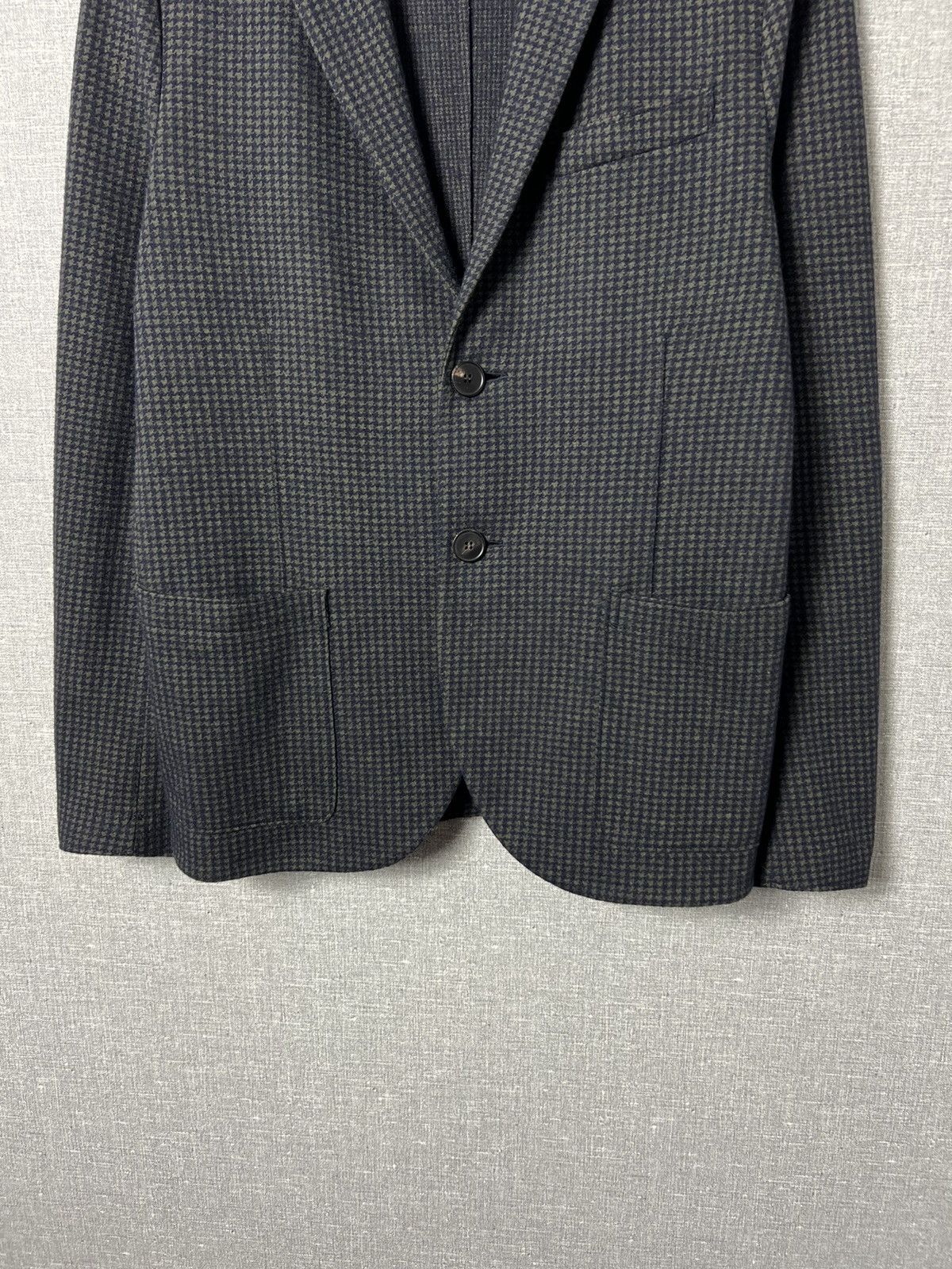 Harris Wharf London Harris Wharf London Moleskin Houndstooth Soft Blazer Jacket Size 38R - 4 Thumbnail