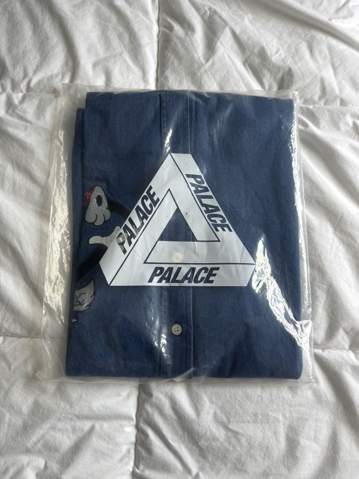 Palace Palace Denim Tweety-P button down shirt Size US M / EU 48-50 / 2 - 4 Thumbnail
