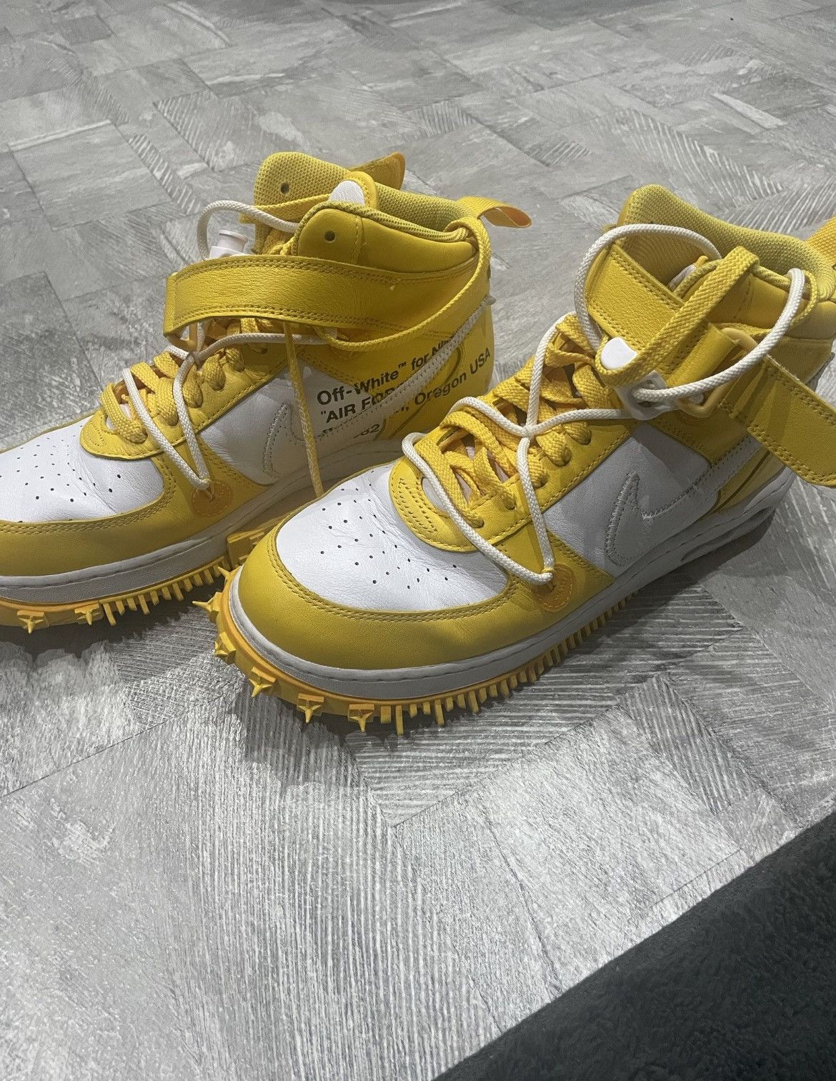 Nike × Off-White Nike off-white af1 mid shoes Size US 10 / EU 43 - 2 Thumbnail