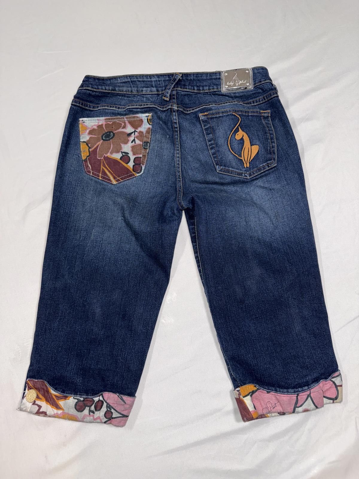 Other Y2k Vintage Baby Phat Jeans Floral Embroidered Distressed Size 30" / US 8 / IT 44 - 2 Thumbnail