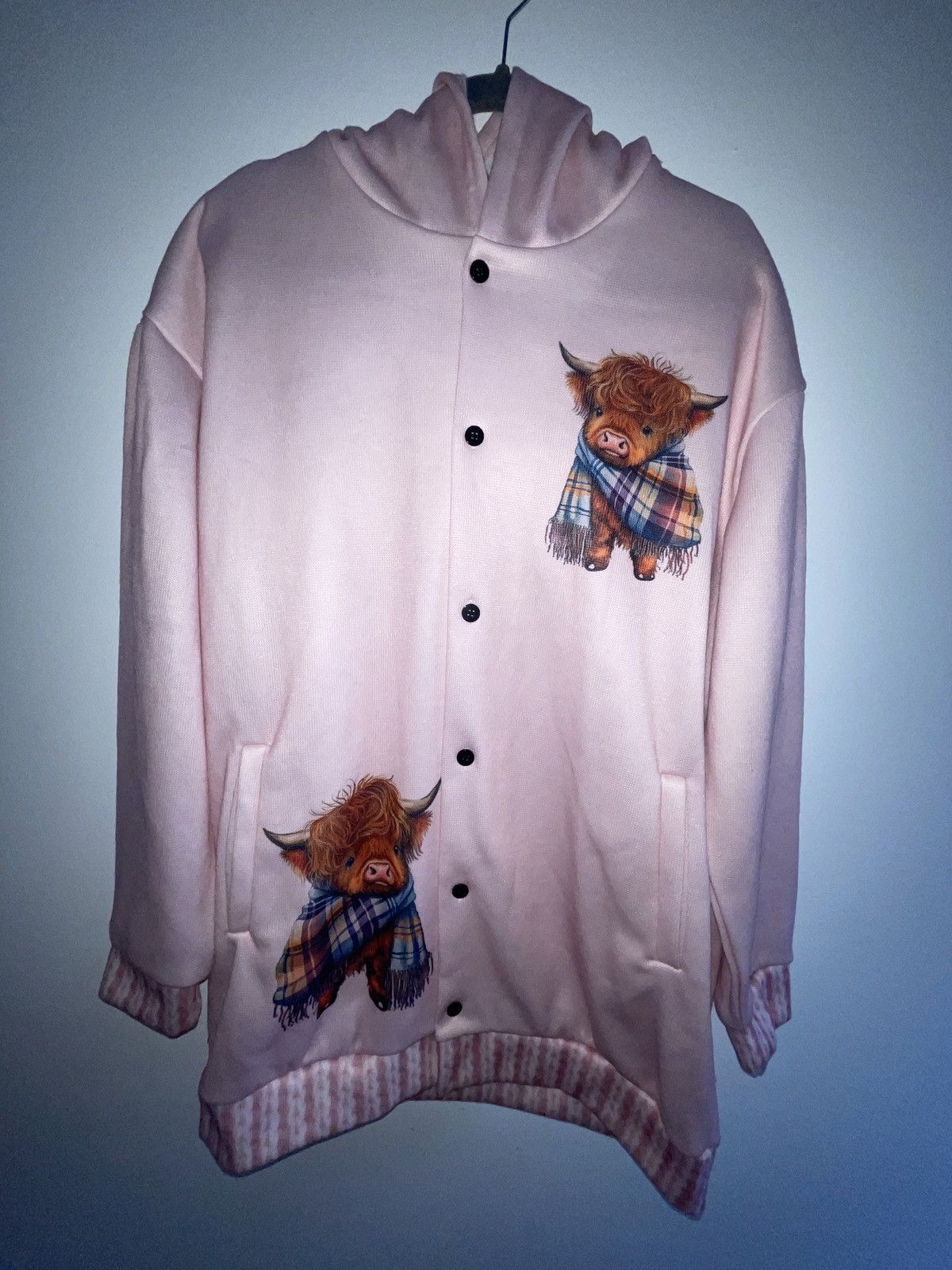 Other RARE cute pink cow trench coat😈 Size L / US 10 / IT 46 - 1 Thumbnail