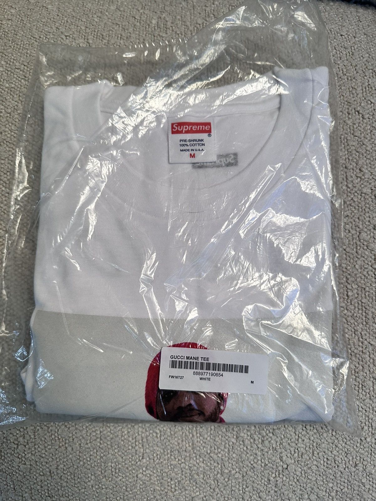 Supreme Supreme Gucci Mane Tee White Medium [NEW] Size US M / EU 48-50 / 2 - 4 Thumbnail