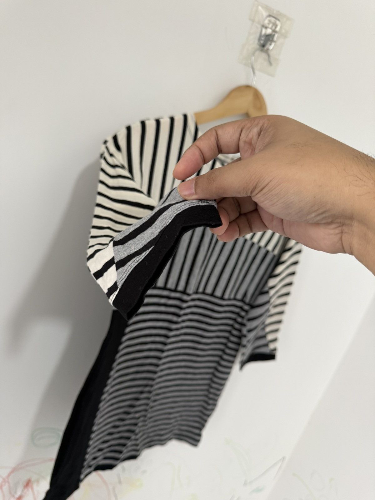Balmain Vintage Balmain Black White Stripe Longsleeve Shirt Size M / US 6-8 / IT 42-44 - 9 Thumbnail