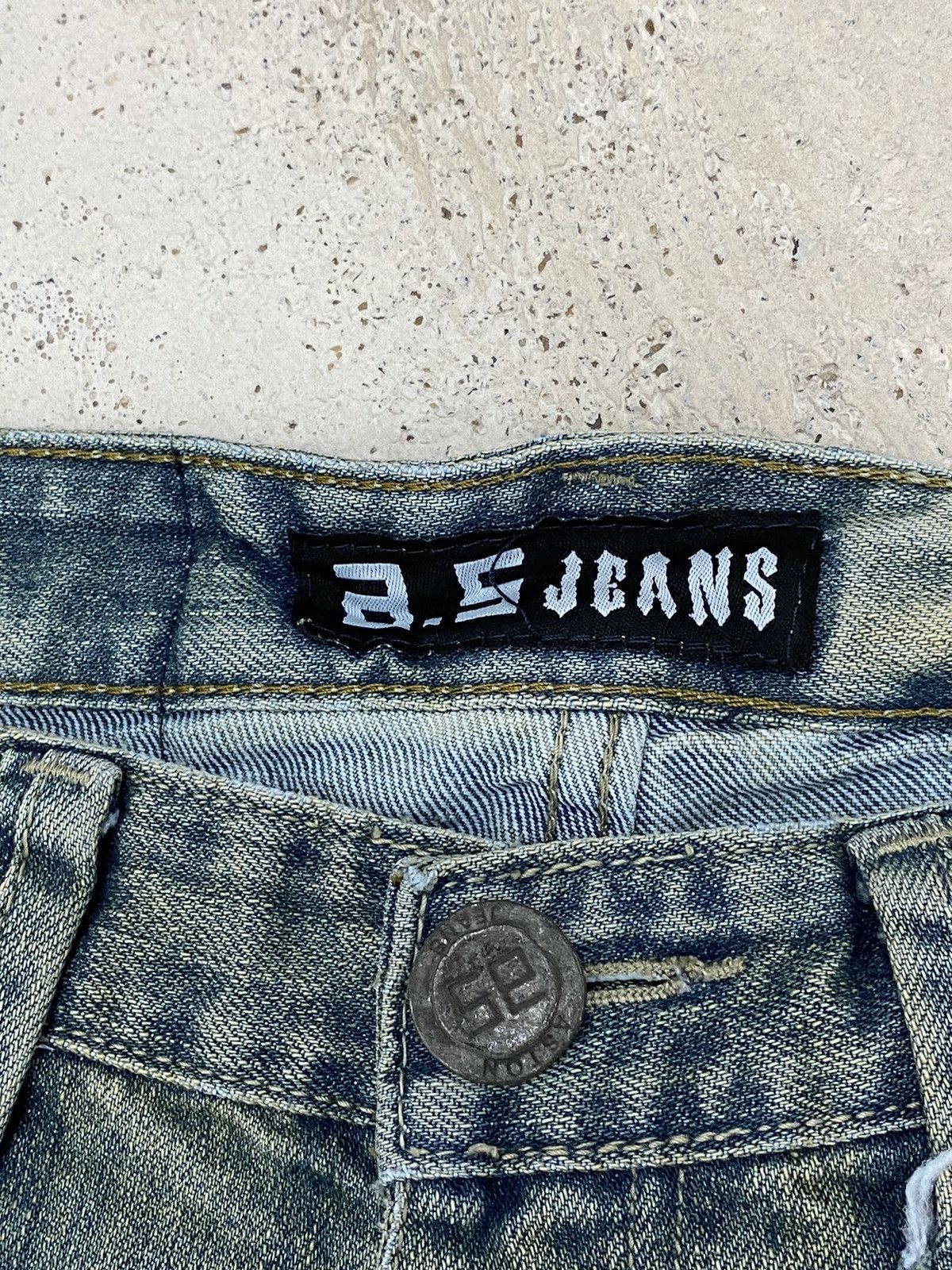 If Six Was Nine × Le Grande Bleu (L.G.B.) Asm Jean Japan Art Of Whisker Wax Honeycomb Patchwork Size US 31 - 12 Thumbnail