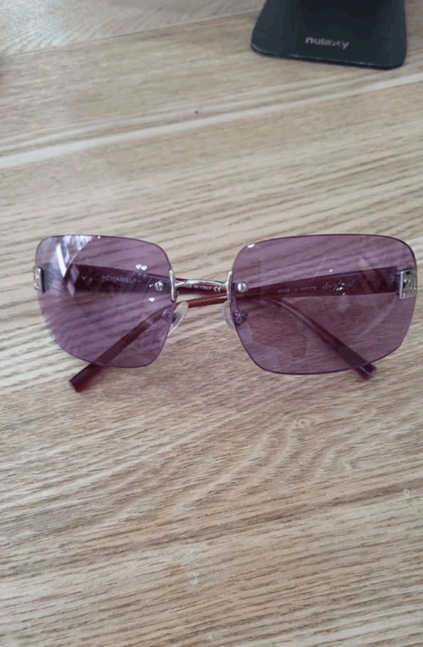 Chanel CHANEL Sunglasses 4026 Mask Rimless Rhinestone 4017 Vintage Size ONE SIZE - 1 Thumbnail