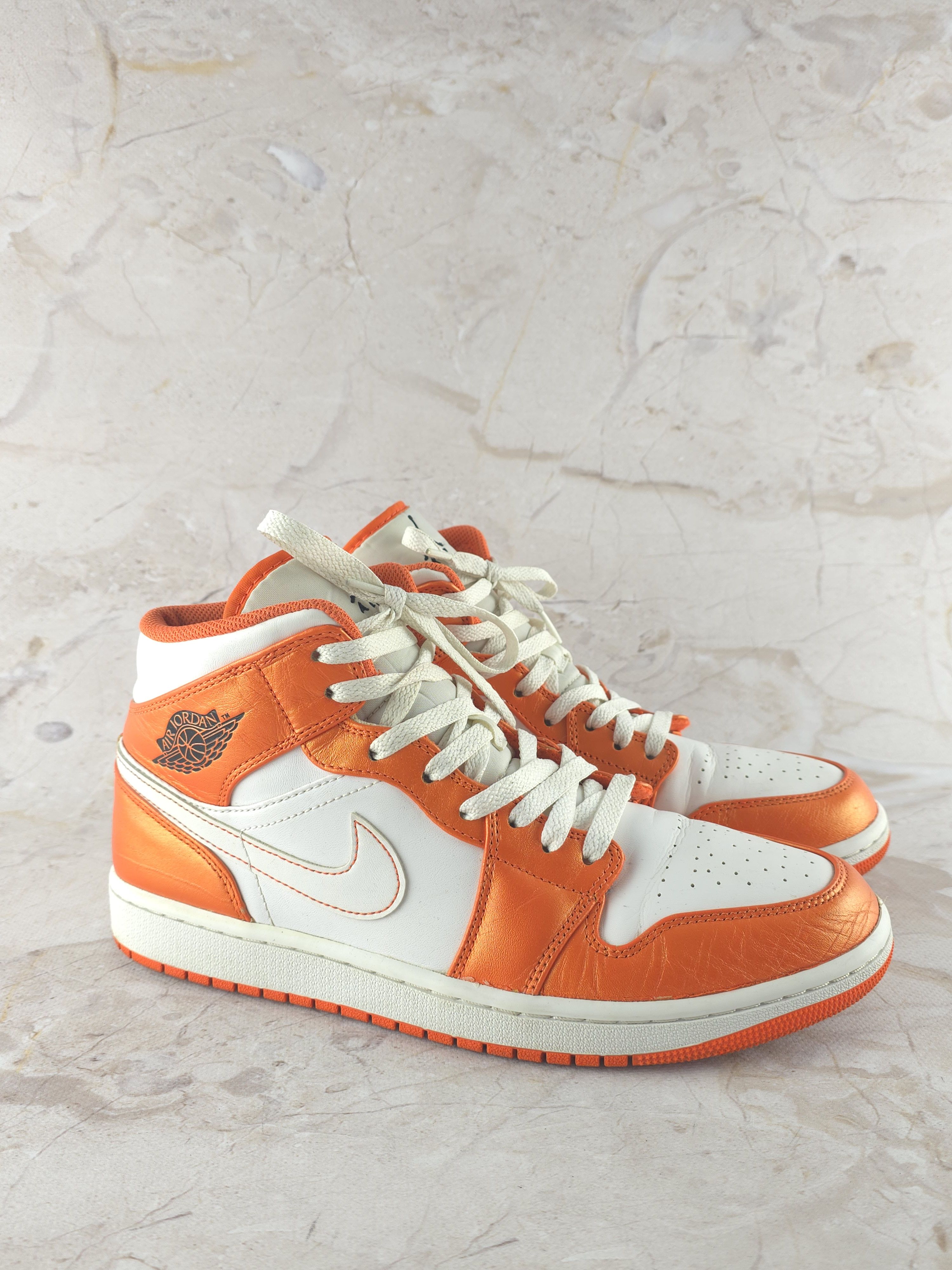 Jordan Brand Nike Jordan 1 Mid Metallic Orange Size US 11 / EU 44 - 1 Thumbnail