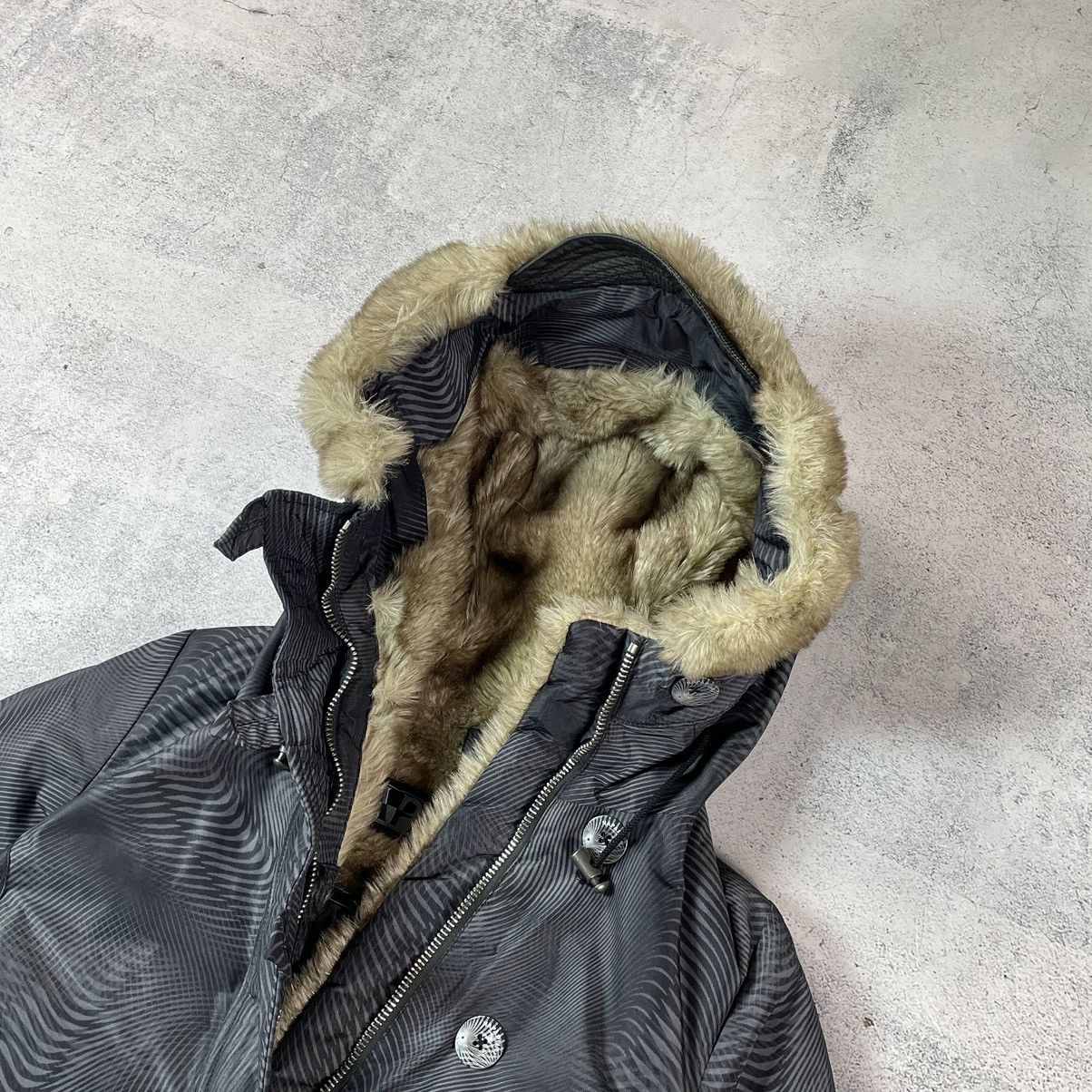 Avant Garde Opium Y2K Faux Fur Jacket Rick Owens Carti Style