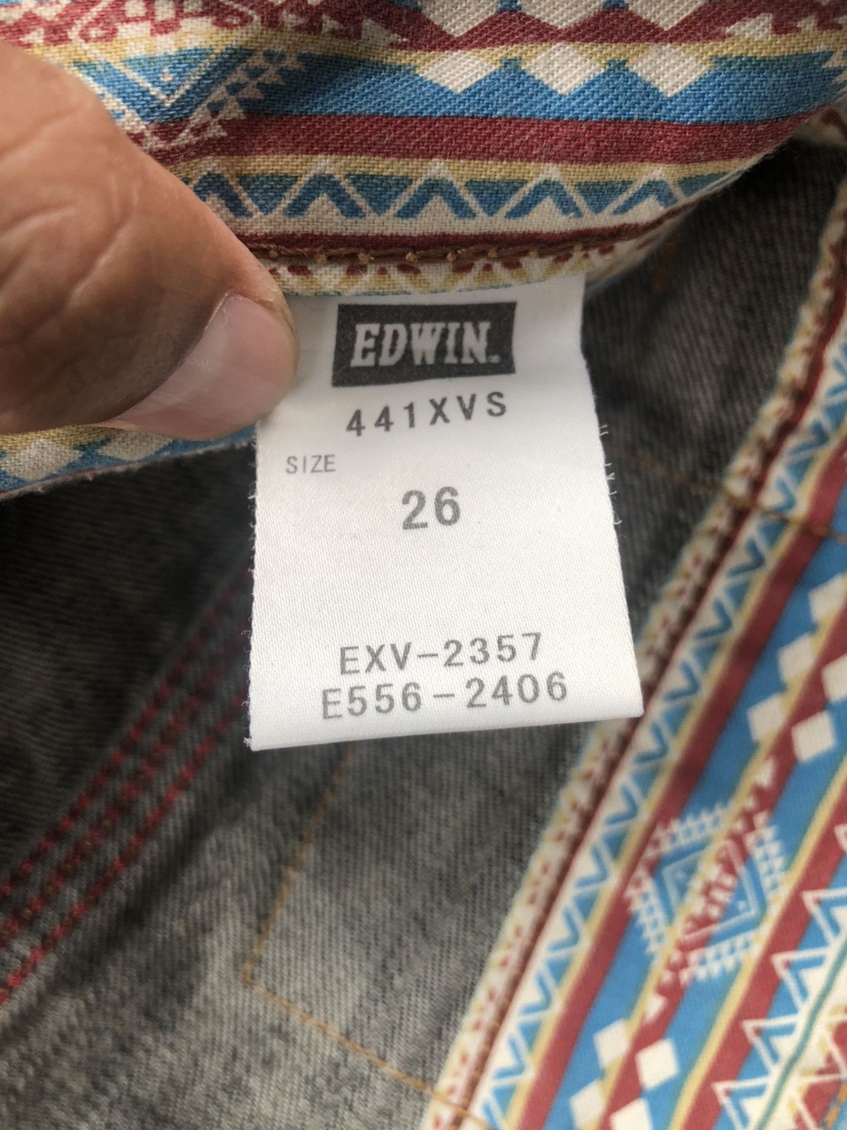 If Six Was Nine Japanese Edwin XV Flared Jeans Distressed Navajo Style Size US 28 / EU 44 - 19 Thumbnail