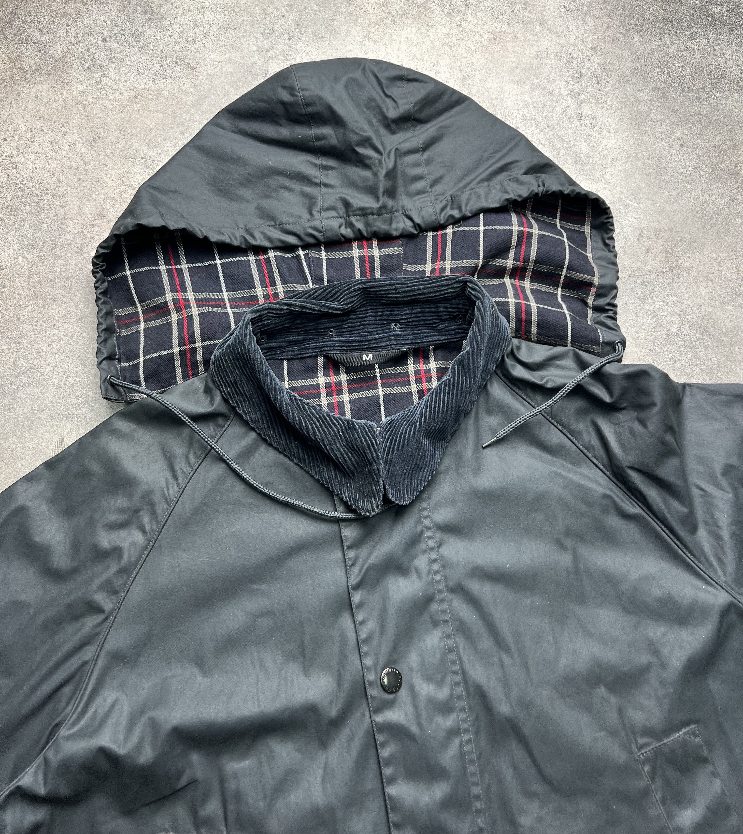 Vintage Bourbon british beafort bedale style waxed streetwear jacket Size US M / EU 48-50 / 2 - 7 Thumbnail