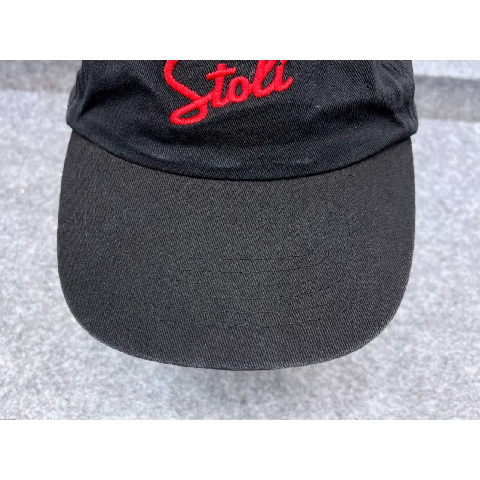Vintage HitWear Hat Cap Adjustable One Size Black Cotton Low Profile Unisex Adults Baseball Cap Logo Vodka Black Twill Vintage: No (avoid extra) Size ONE SIZE - 3 Thumbnail