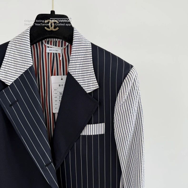 Thom Browne Thom Browne Multi Striped Colorblock Blazer Size 38 3 Size 38R - 3 Thumbnail
