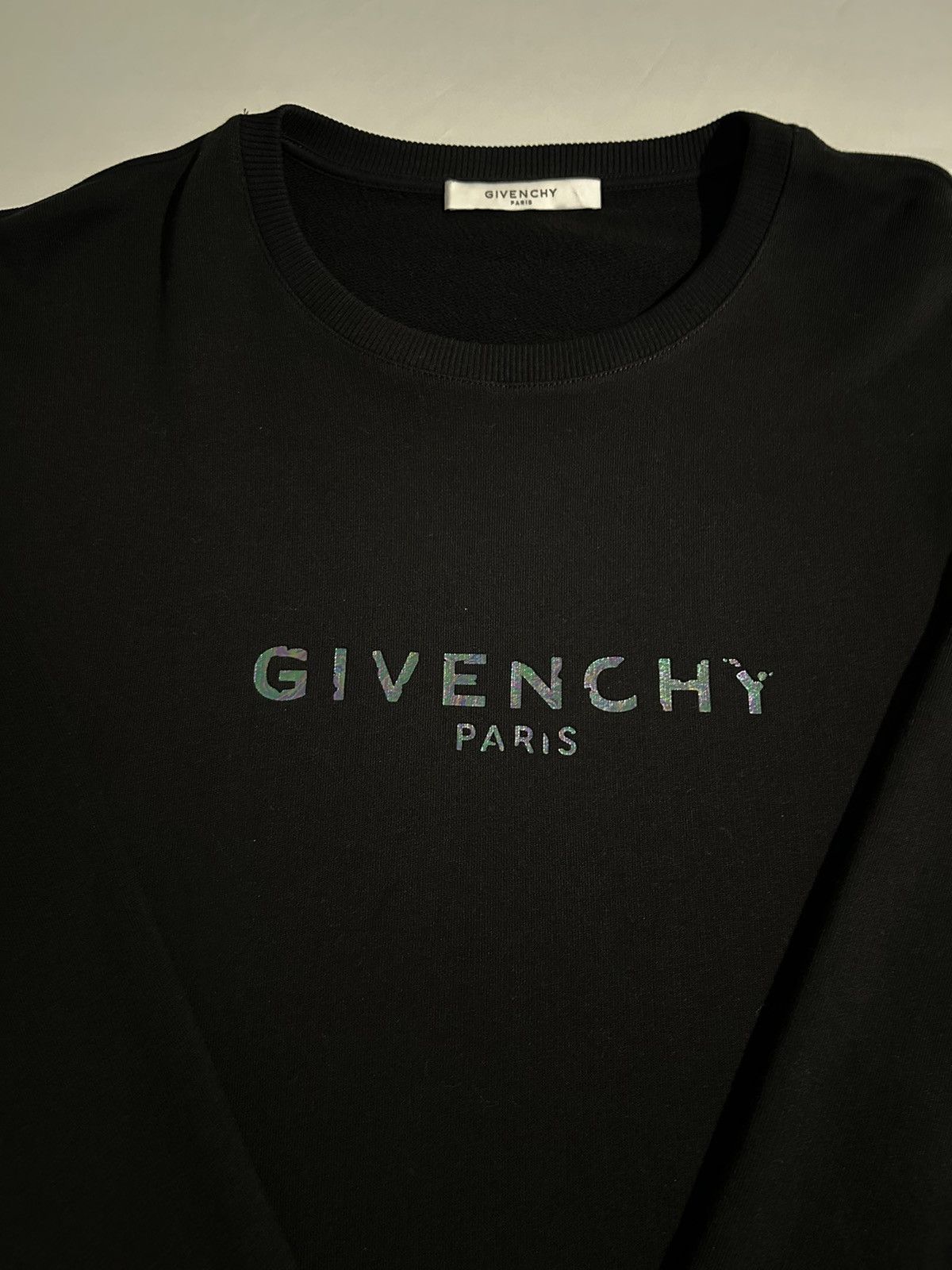 Givenchy Givenchy Green Iridescent Logo Sweatshirt Size US XXL / EU 58 / 5 - 2 Thumbnail
