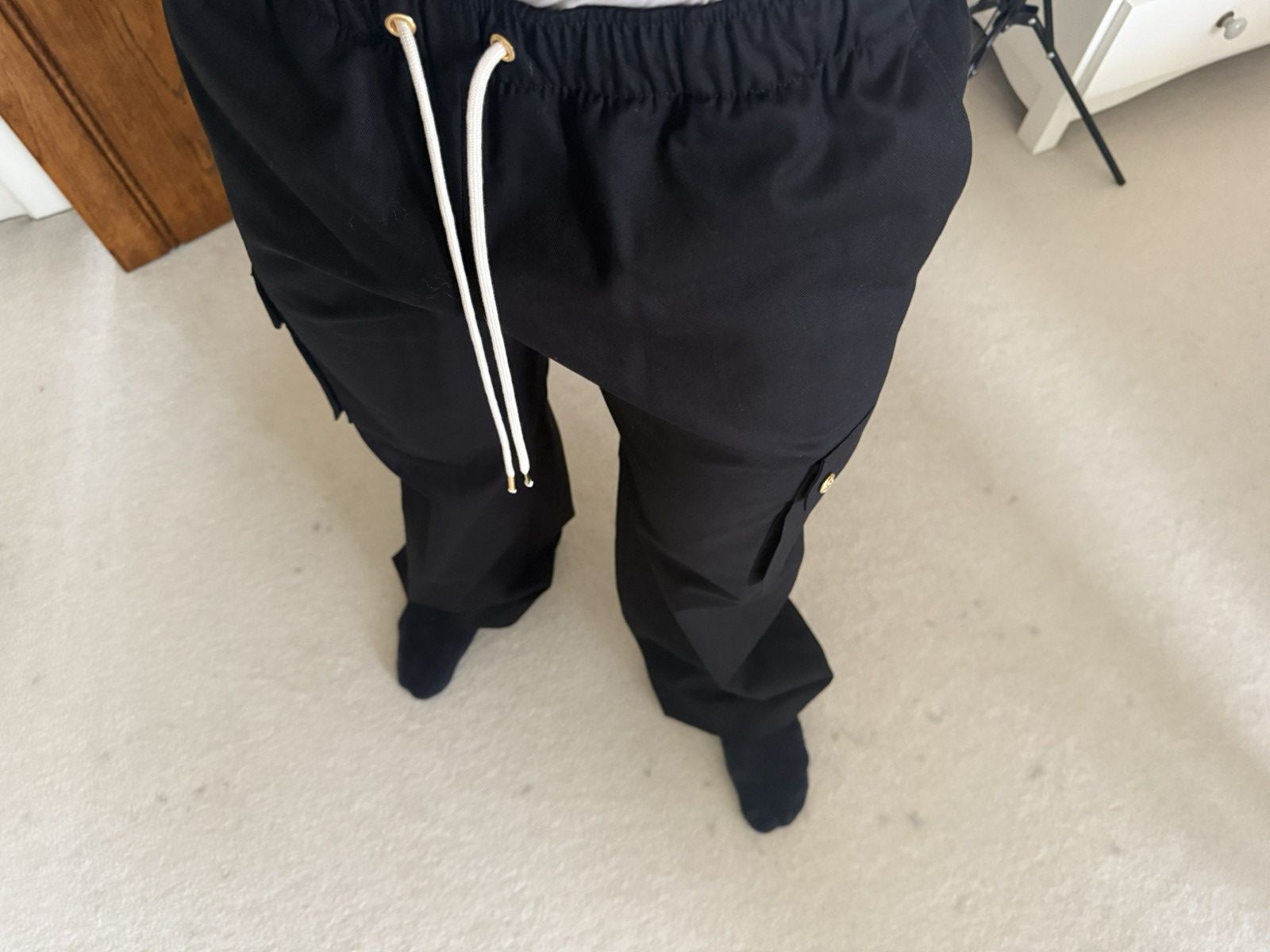Celine SS24 Celine black cargo trousers pants Hedi Slimane 48 50 Size US 32 / EU 48 - 25 Thumbnail
