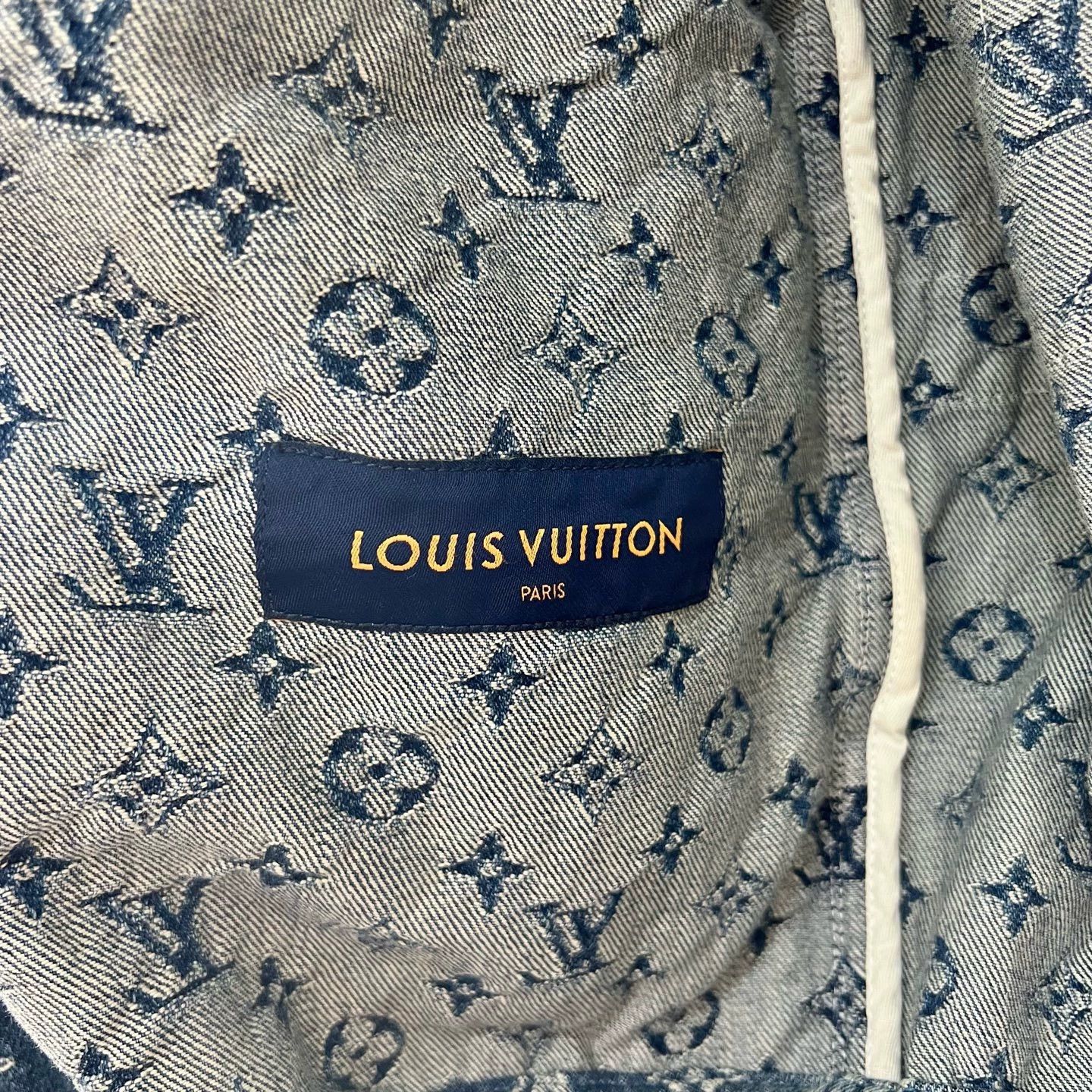 Louis Vuitton 【LV】Louis Vuitton Nigo Collaboration Structured Denim Jacket Size XXL / US 16-18 / IT 52-54 - 4 Thumbnail