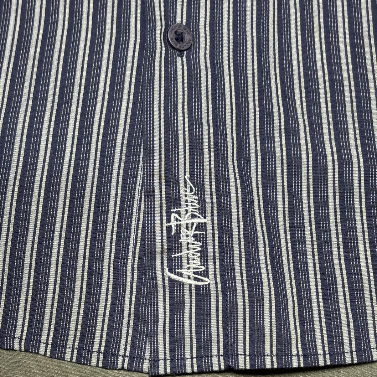 Anchor Blue Vintage Anchor Blue men’s stripped sz Large button up Y2K Size US L / EU 52-54 / 3 - 3 Thumbnail