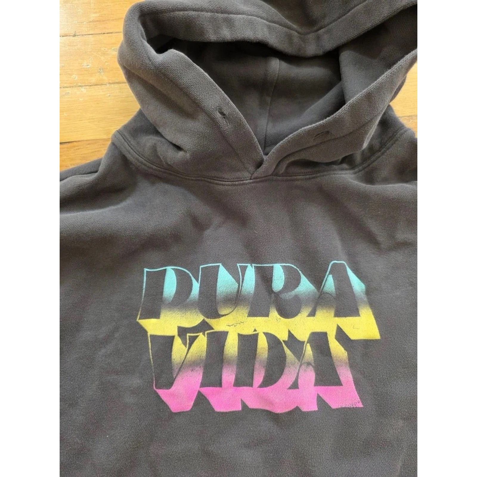Puma Pura Vida PV Color Block Hoodie Pullover Sweatshir S A001040 Size S / US 4 / IT 40 - 3 Thumbnail