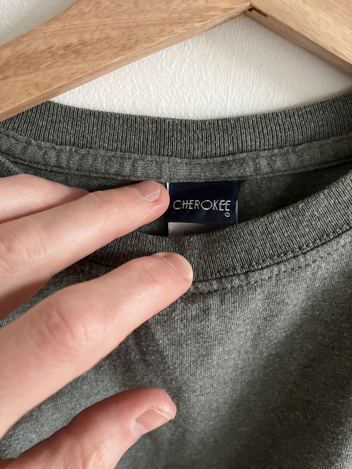 Cherokee × UNIONBAY × Vintage Cherokee Boxy Green Y2K 90s Pocket Tee Boxy Size US M / EU 48-50 / 2 - 3 Thumbnail