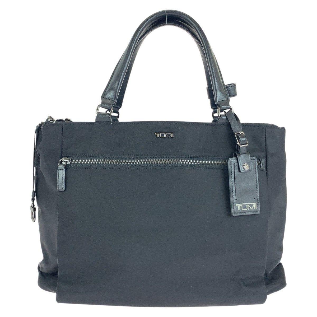 Other Other TUMI Nylon Cheryl Tote Bag Black Silver Hardware Canvas Tote Bag in Very Good Condition Size ONE SIZE - 1 Thumbnail