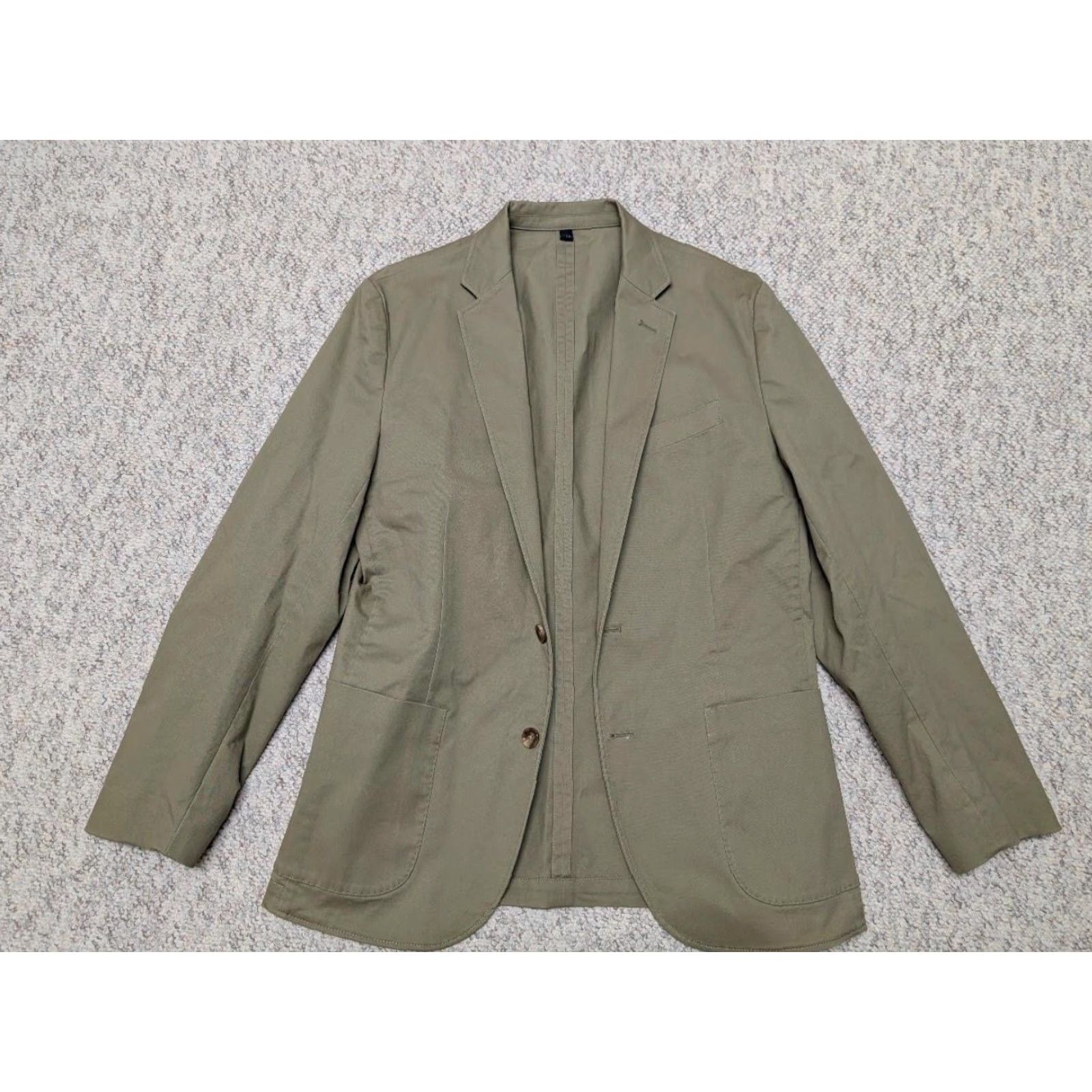 J.Crew J.CREW unstructured blazer 38 cotton KHAKI sportscoat jacket Size 36R - 5 Thumbnail