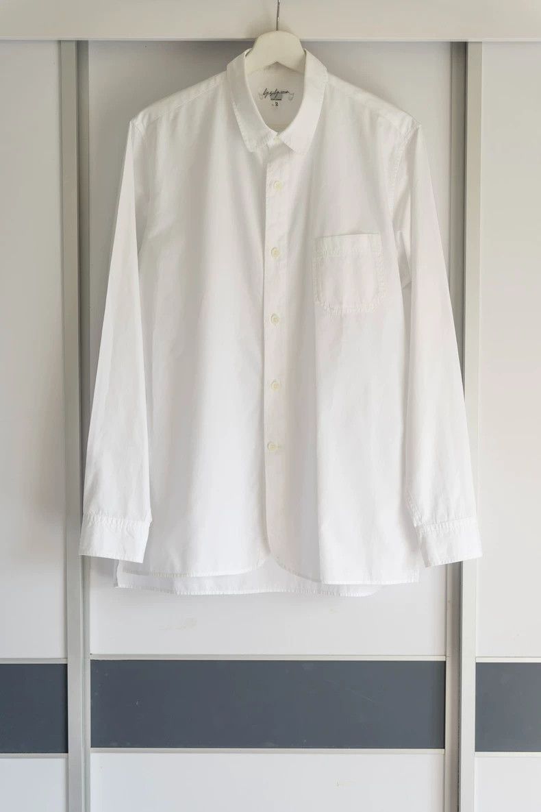 Yohji Yamamoto Yohji Yamamoto Yohji Yamamoto White Doll Collar Shirt Size US S / EU 44-46 / 1 - 1 Thumbnail
