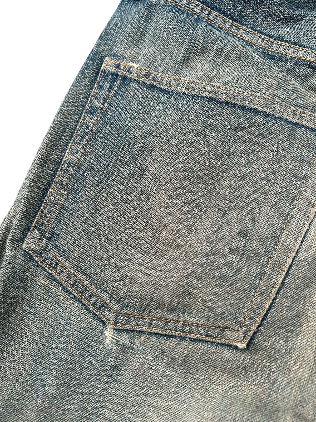 Kapital Thrashed Vintage Sugar Cane Selvedge Denim Jeans Grunge Size US 34 / EU 50 - 17 Thumbnail