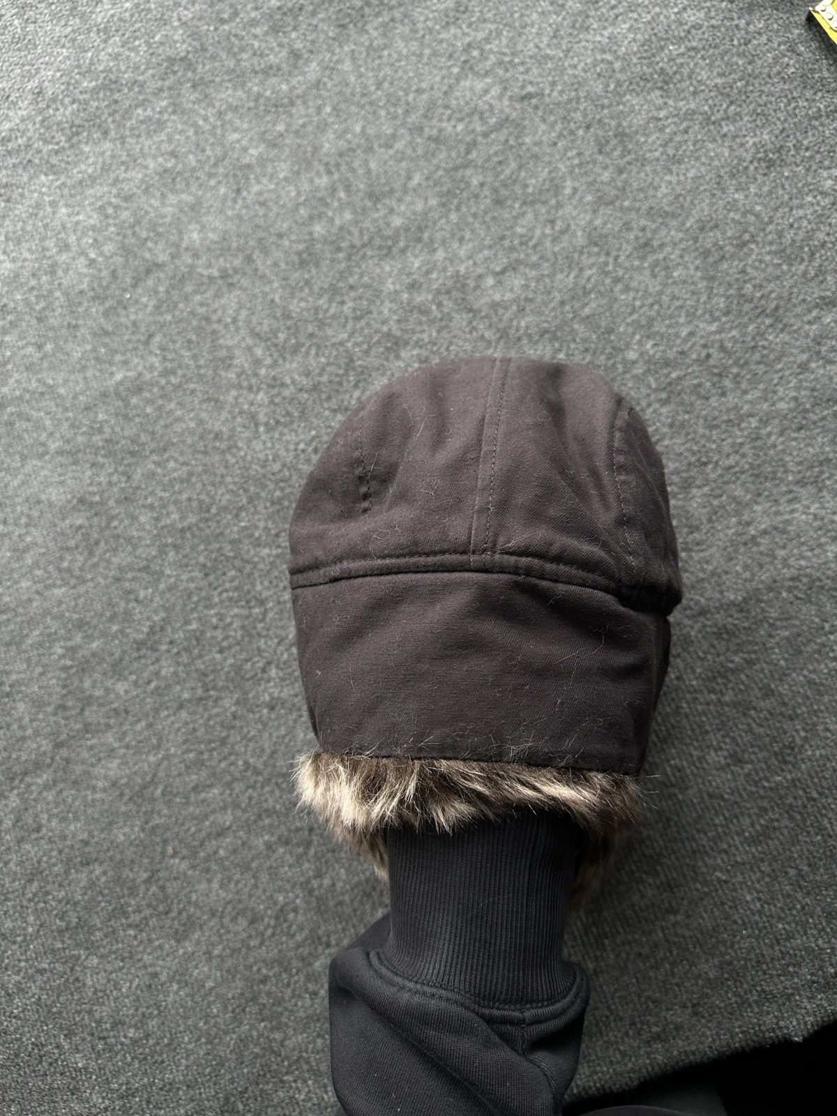 Japanese Brand 🚨Vintage Y2K Fuzzy Faux Fur Ushanka Hat RARE BLACK Size ONE SIZE - 6 Thumbnail