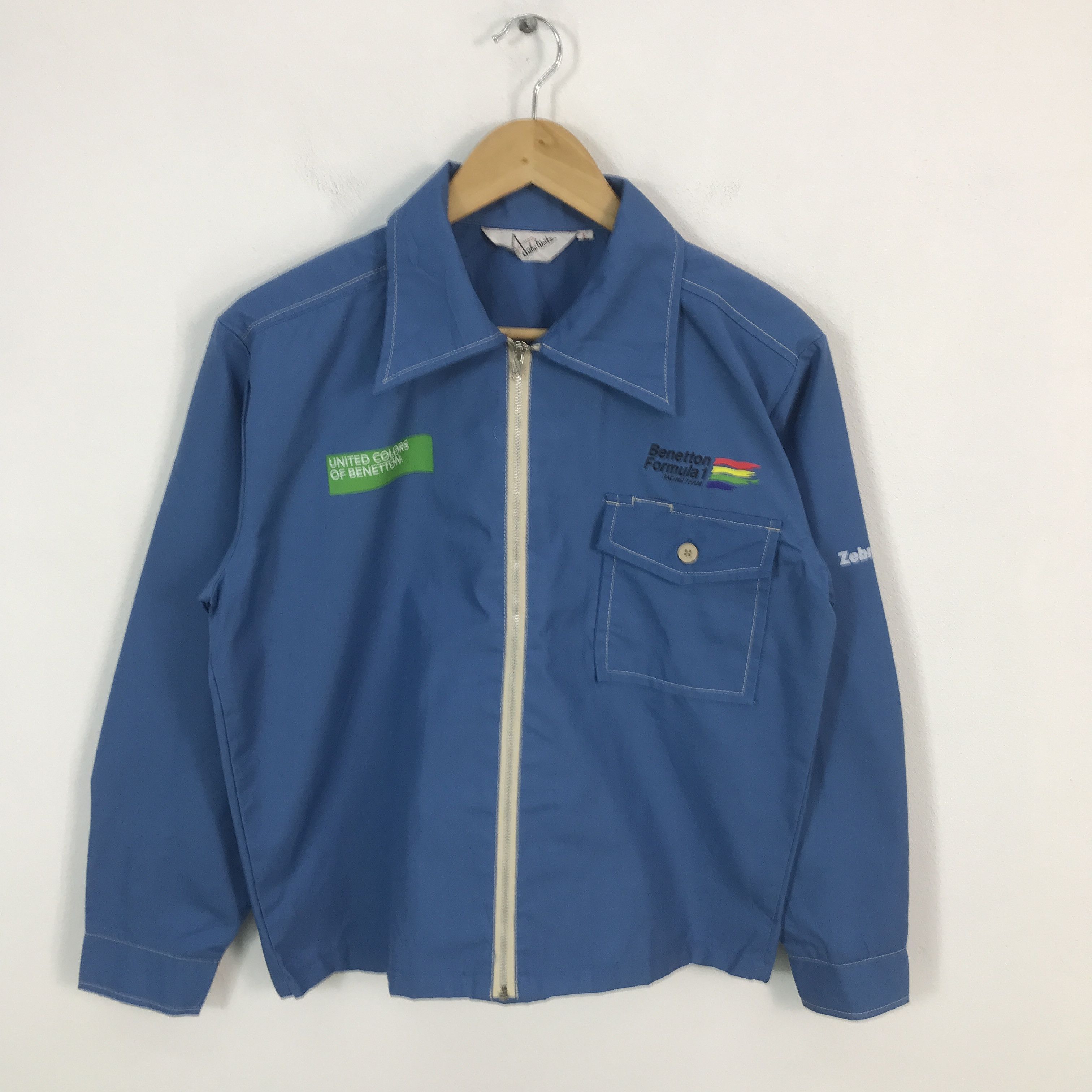 Benetton × Japanese Brand Vtg Benetton Formula 1 Racing Team Japan jacket Size US L / EU 52-54 / 3 - 2 Thumbnail
