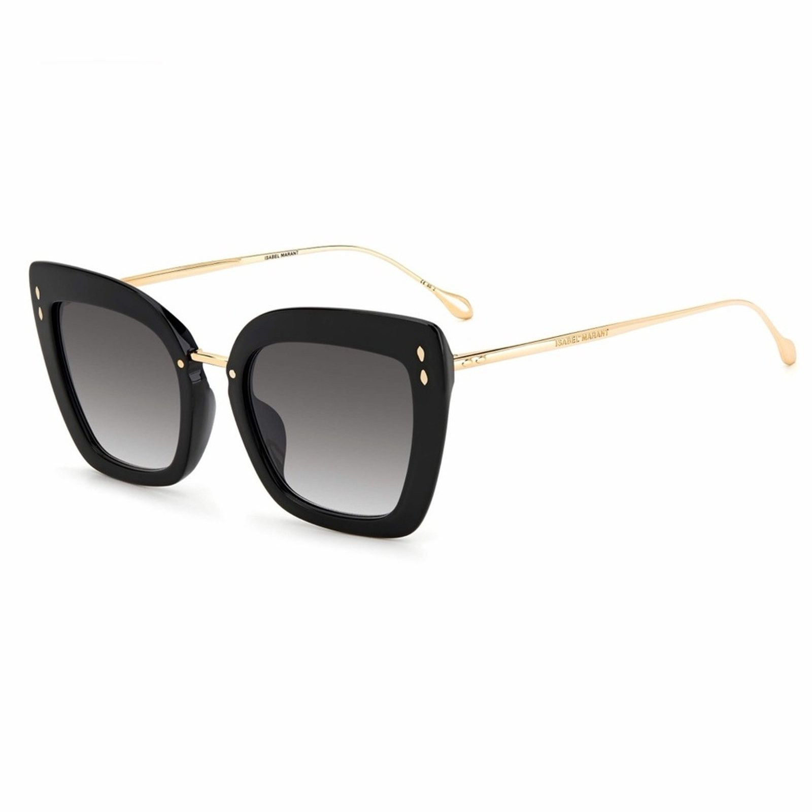 Isabel Marant Ne Isabel Marant IM0083/G/S 02M29O Black and Gold Sunglasses Size ONE SIZE - 2 Thumbnail